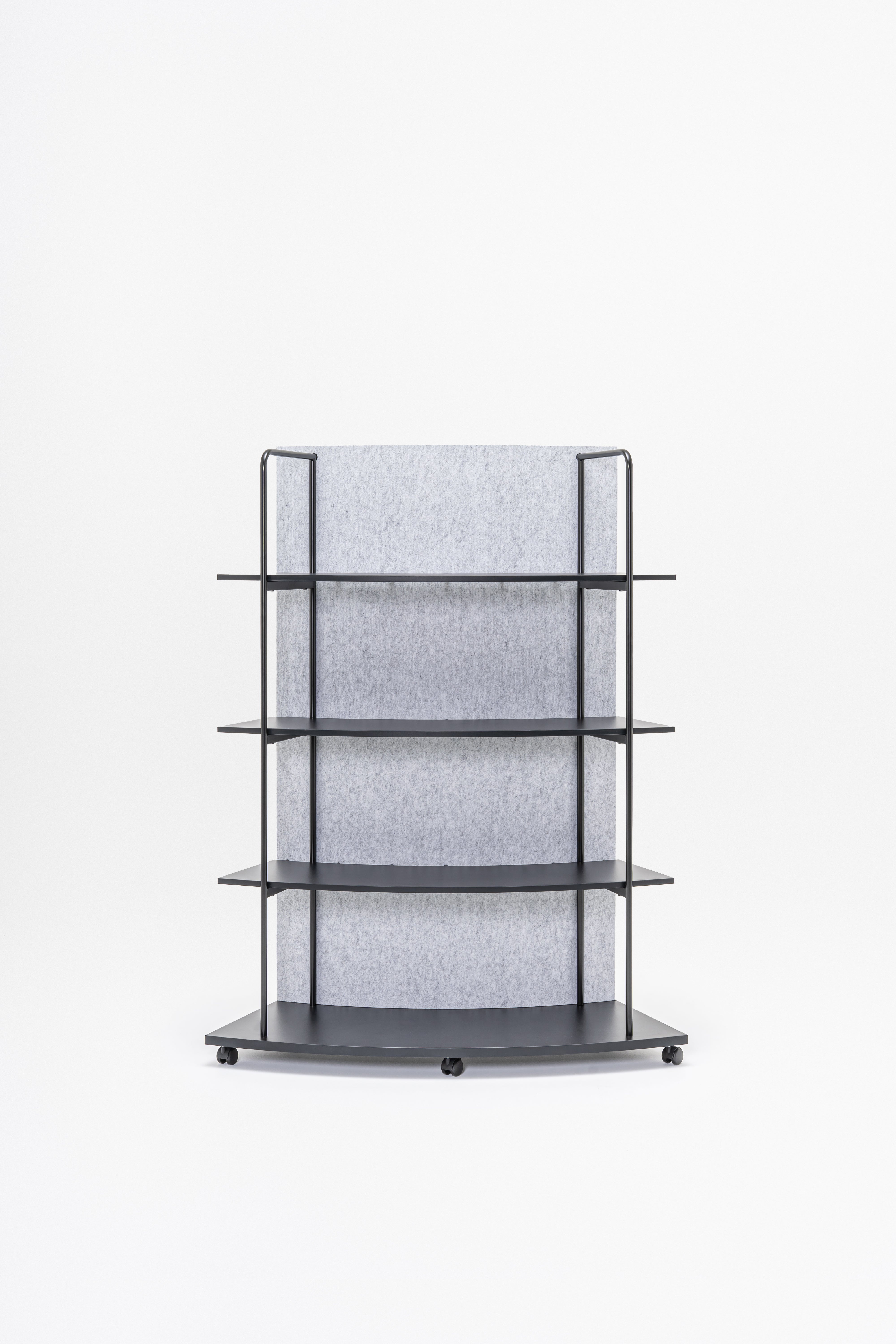 Stalen rek TANCA achterkant van vilt