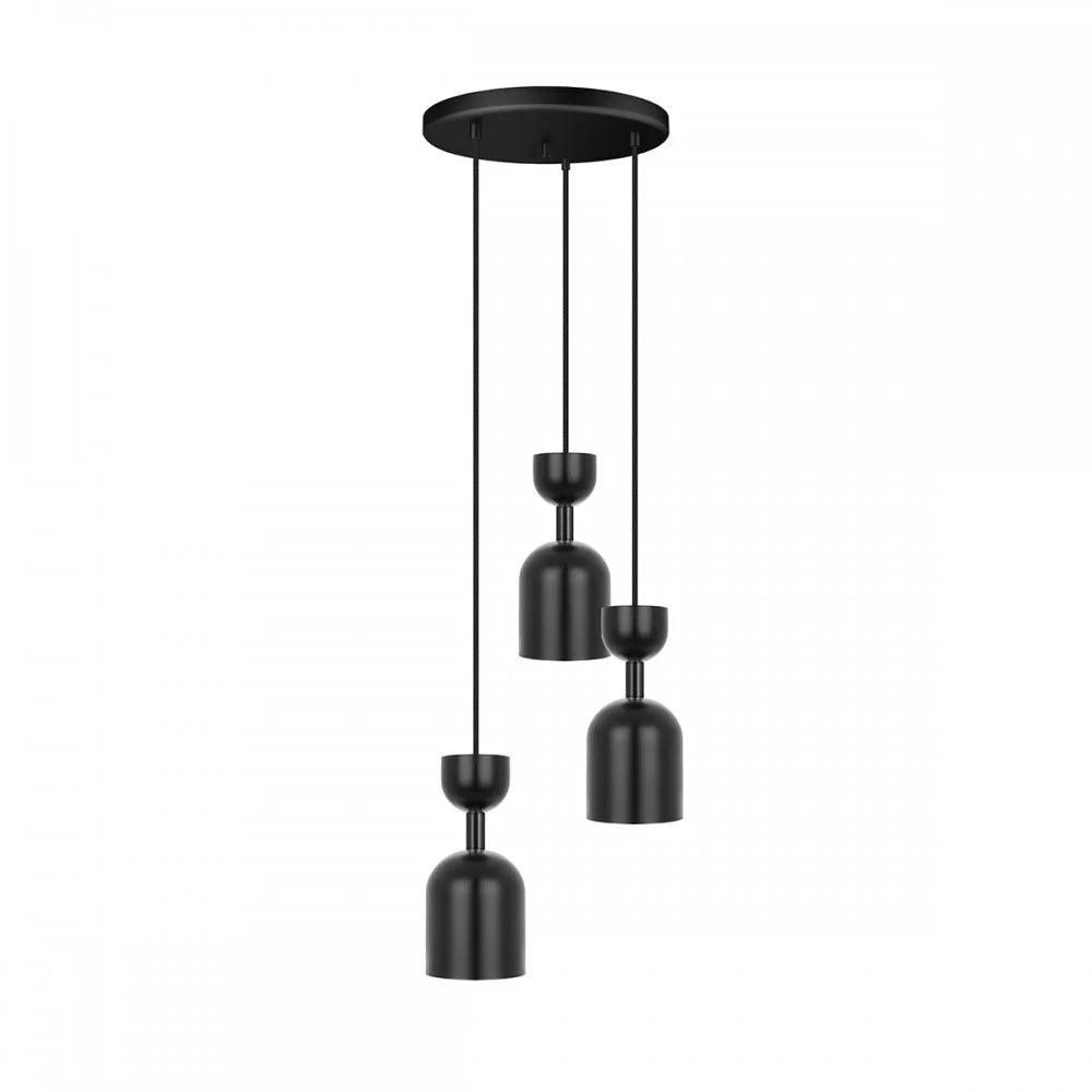 SUPURU 3P black pendant lamp
