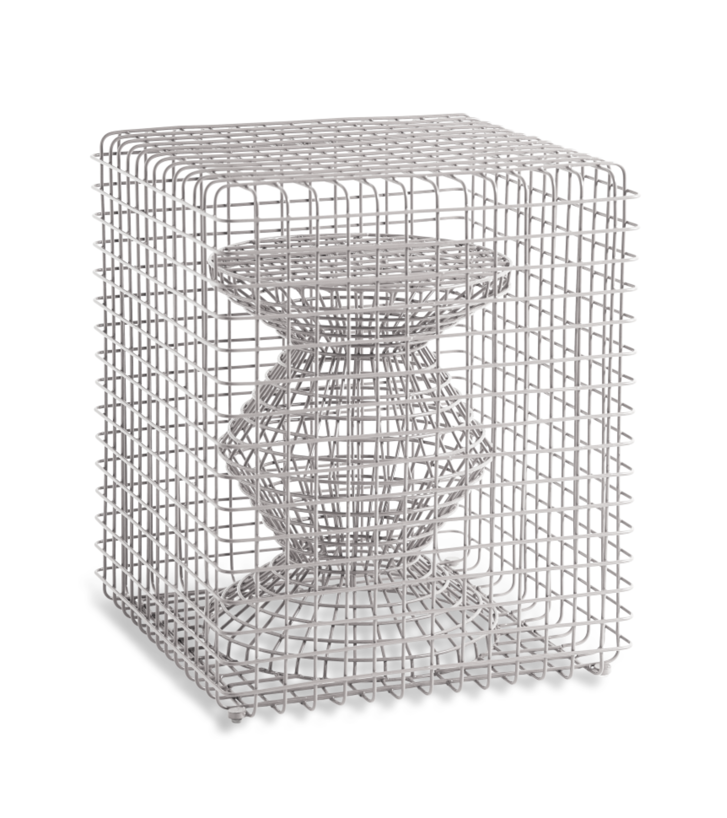 ZIG ZAG WIRE Silbertisch