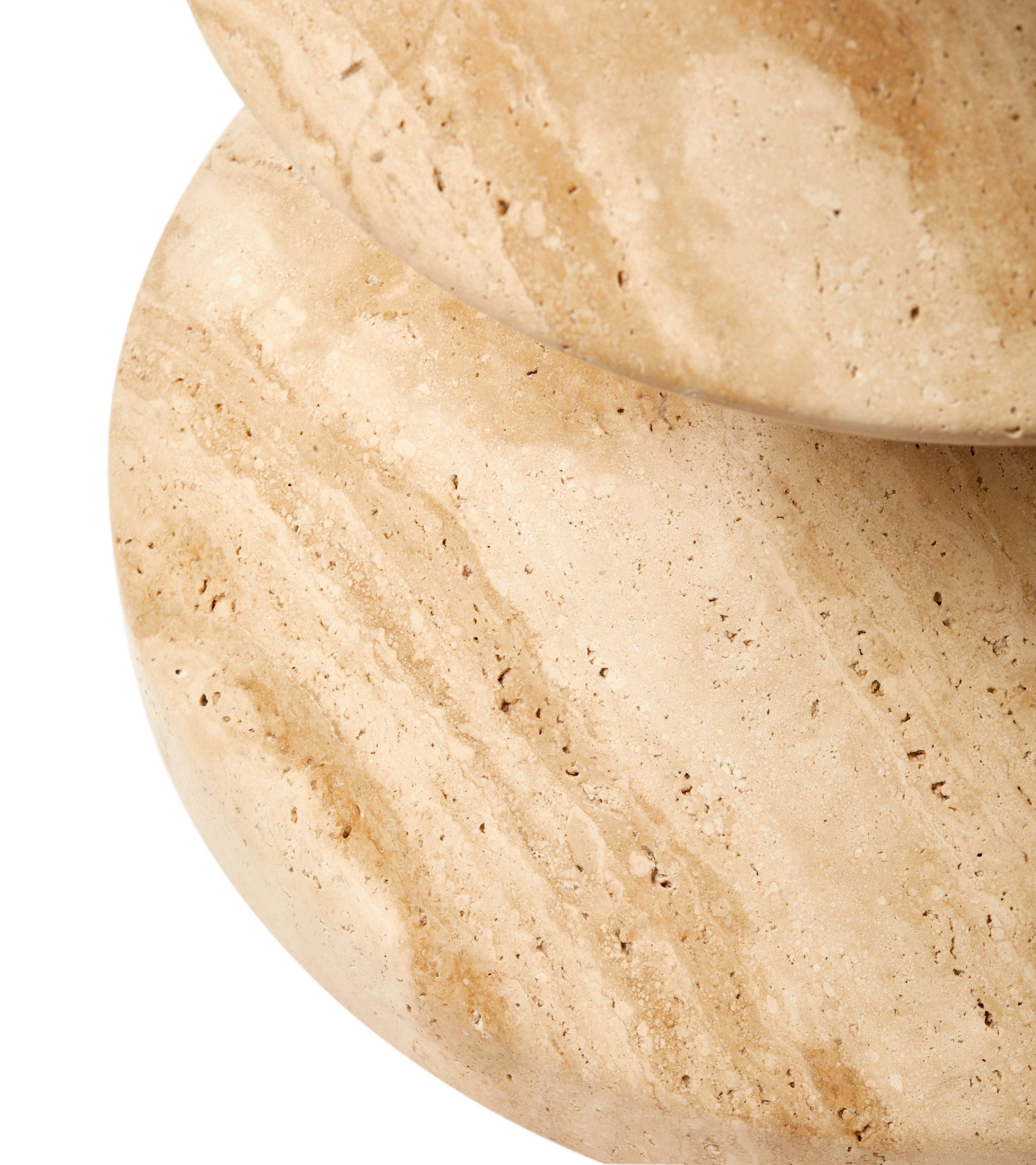 ZIG ZAG travertin kruk