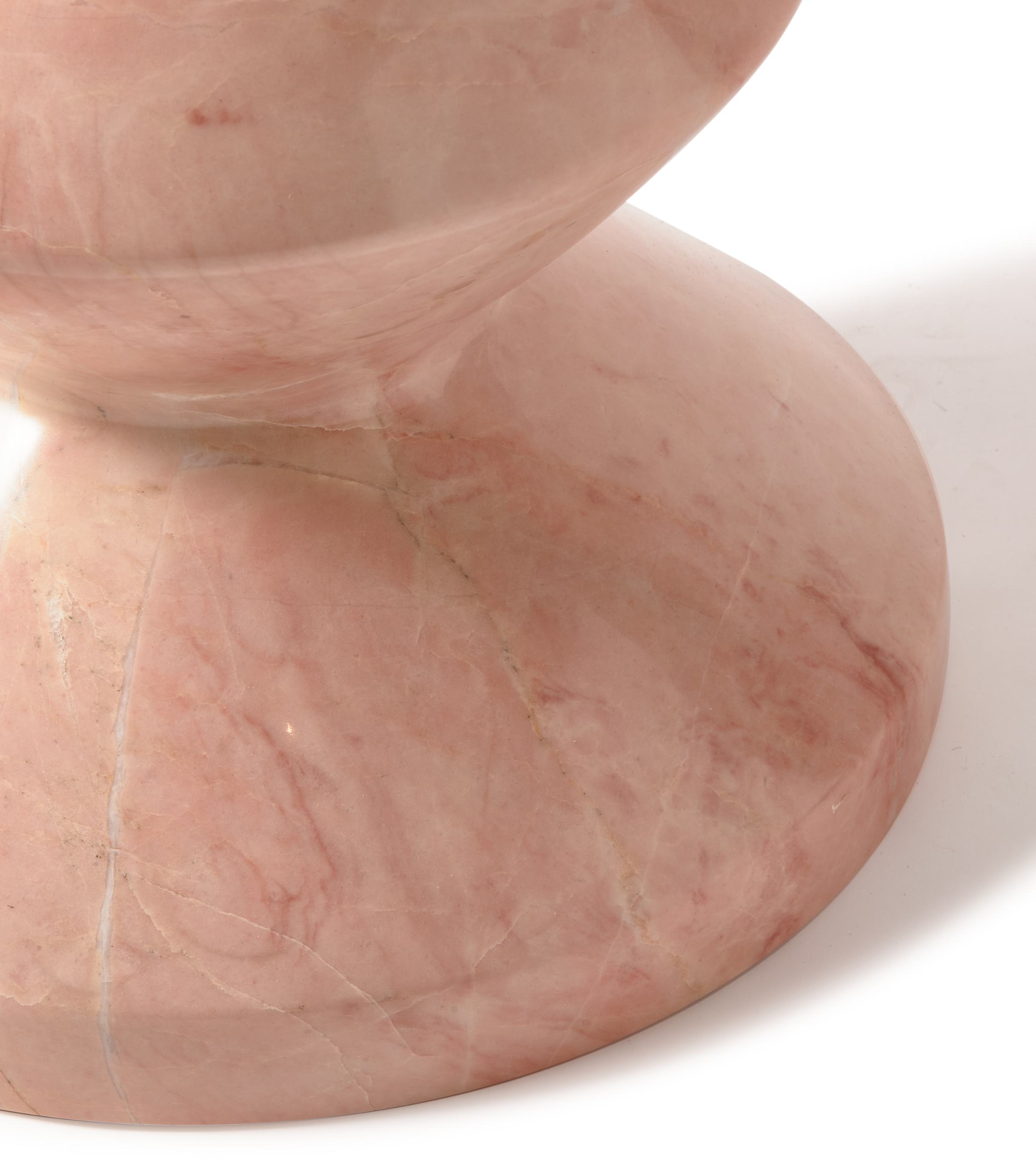 ZIG ZAG kruk lichtroze marmer