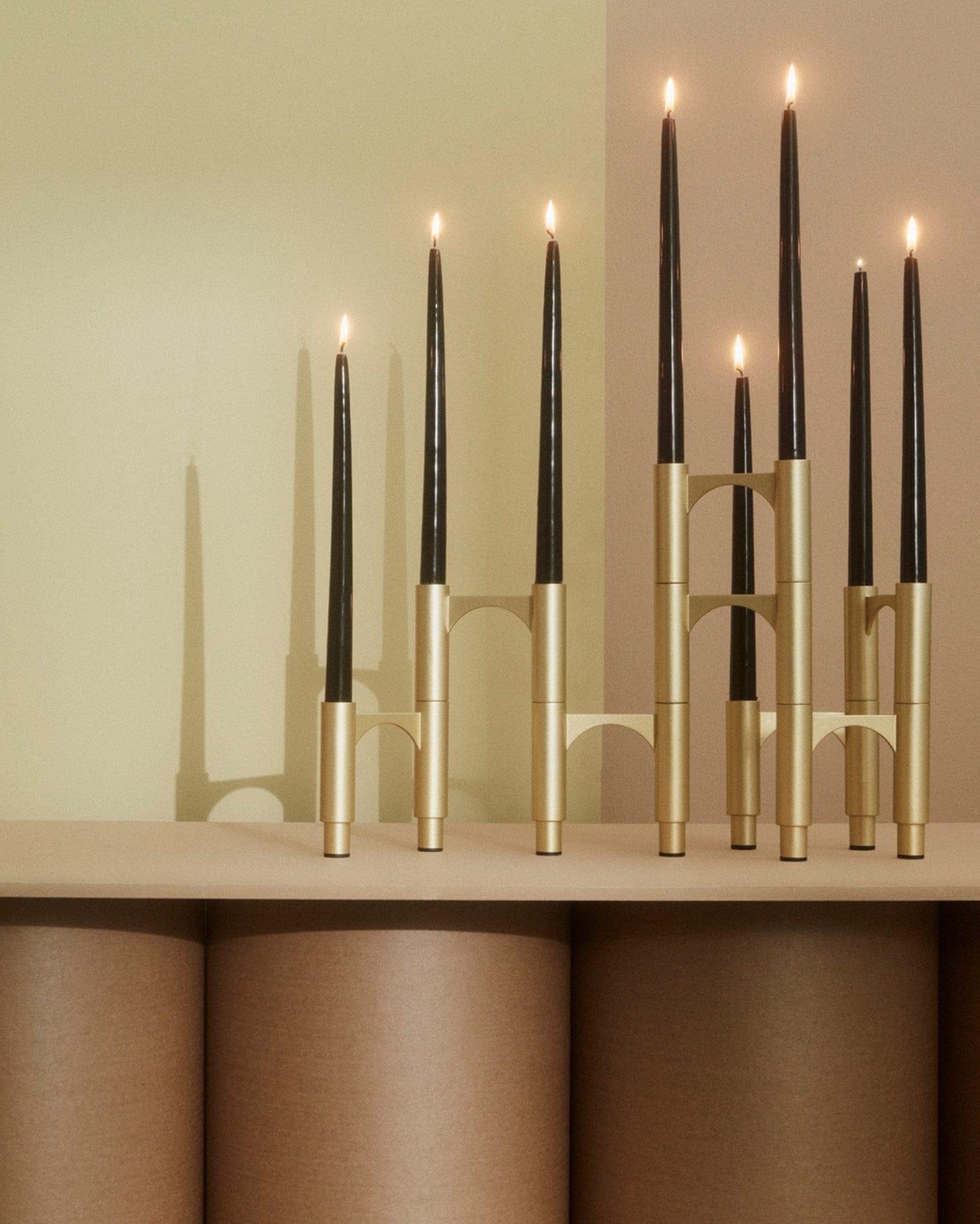 Świecznik COMPONO złoty AYTM Eye on Design