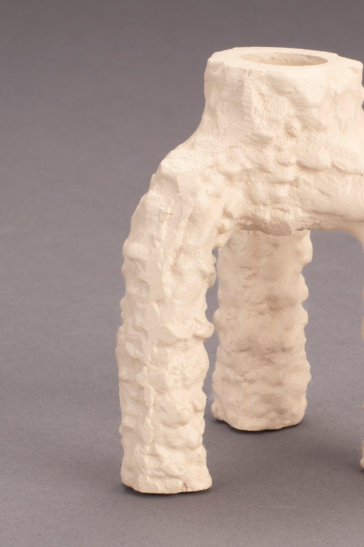 Cruz Candle Holder S Beige Dutchbone Eye on Design