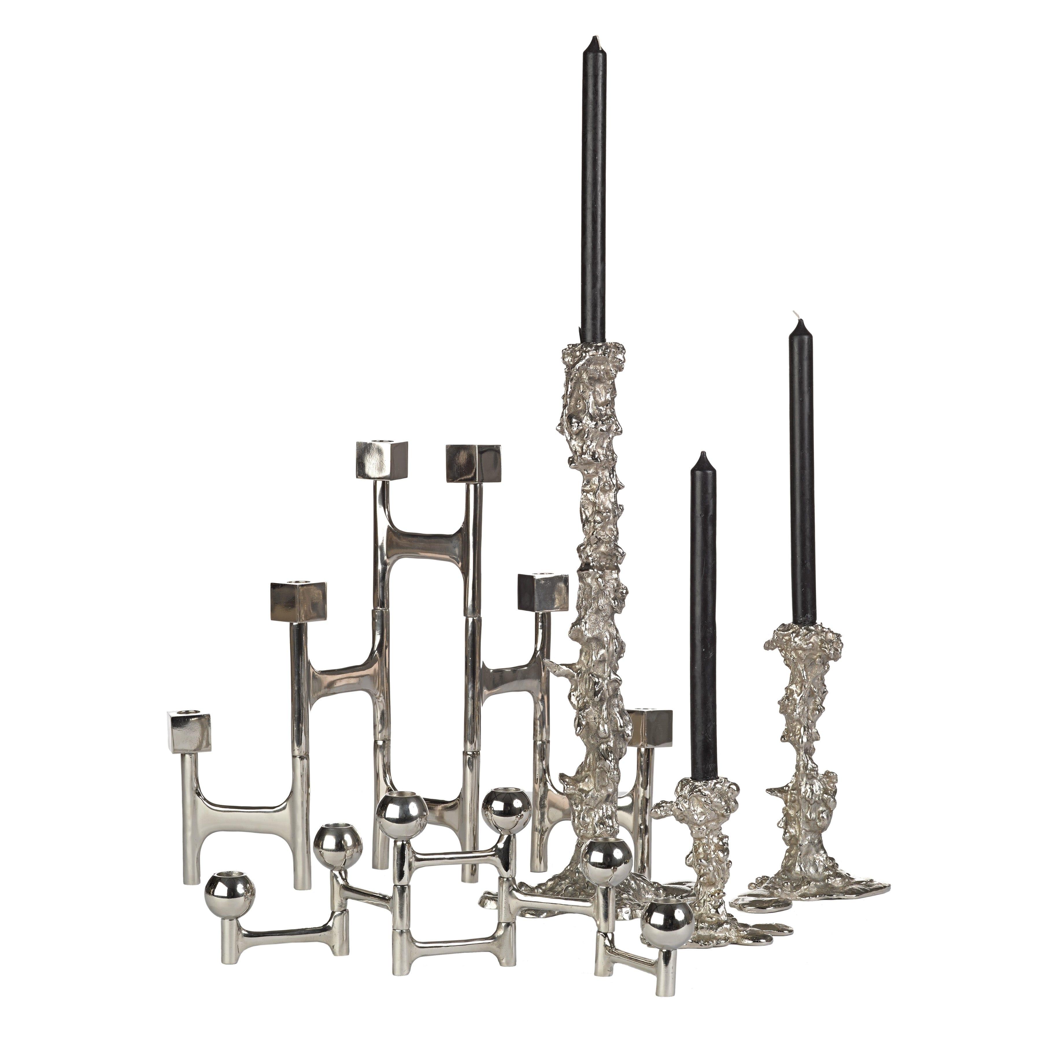 Świecznik DRIP srebrny Pols Potten Eye on Design