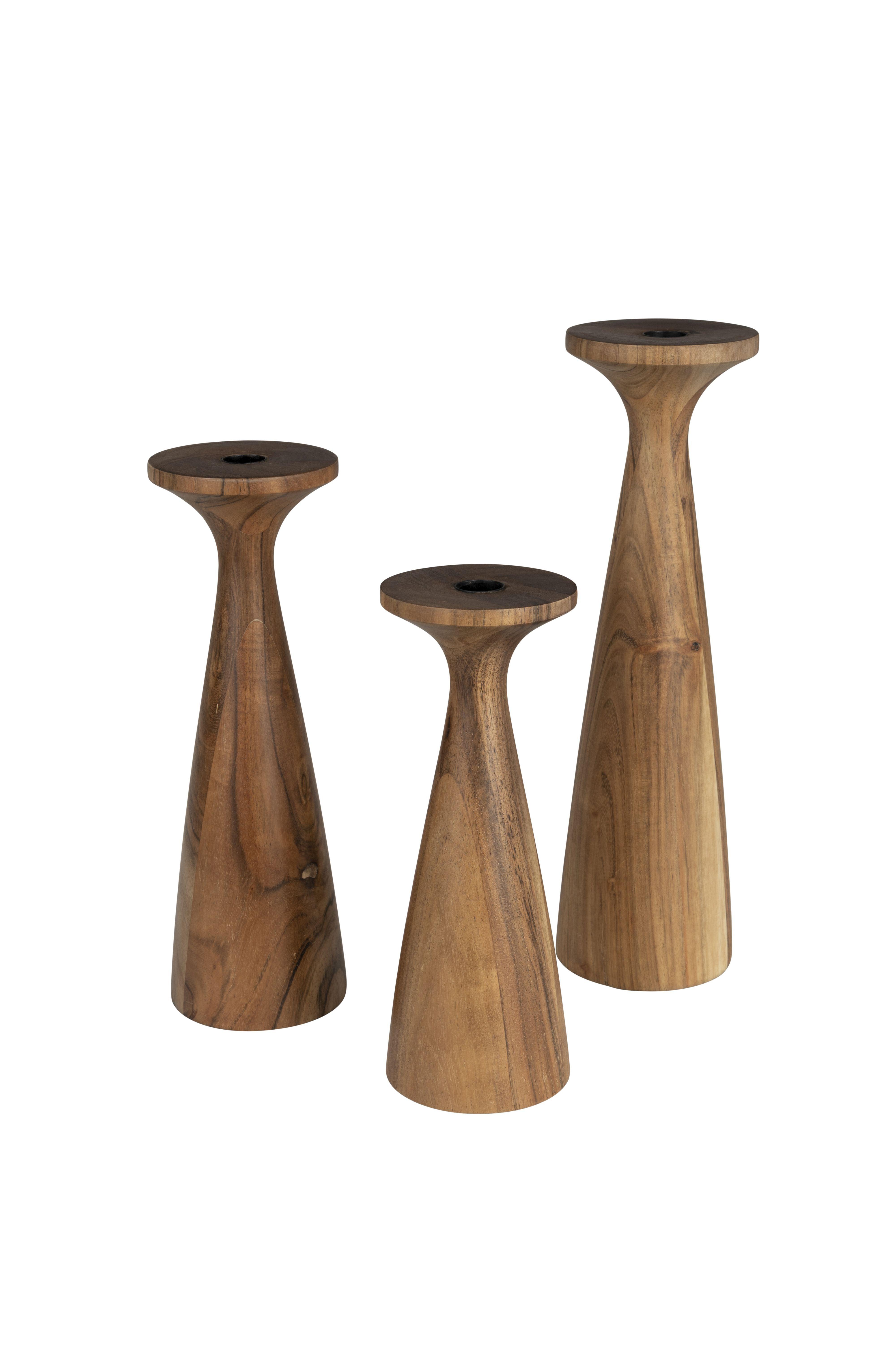 Świecznik FLAMES drewno mango Zuiver Eye on Design