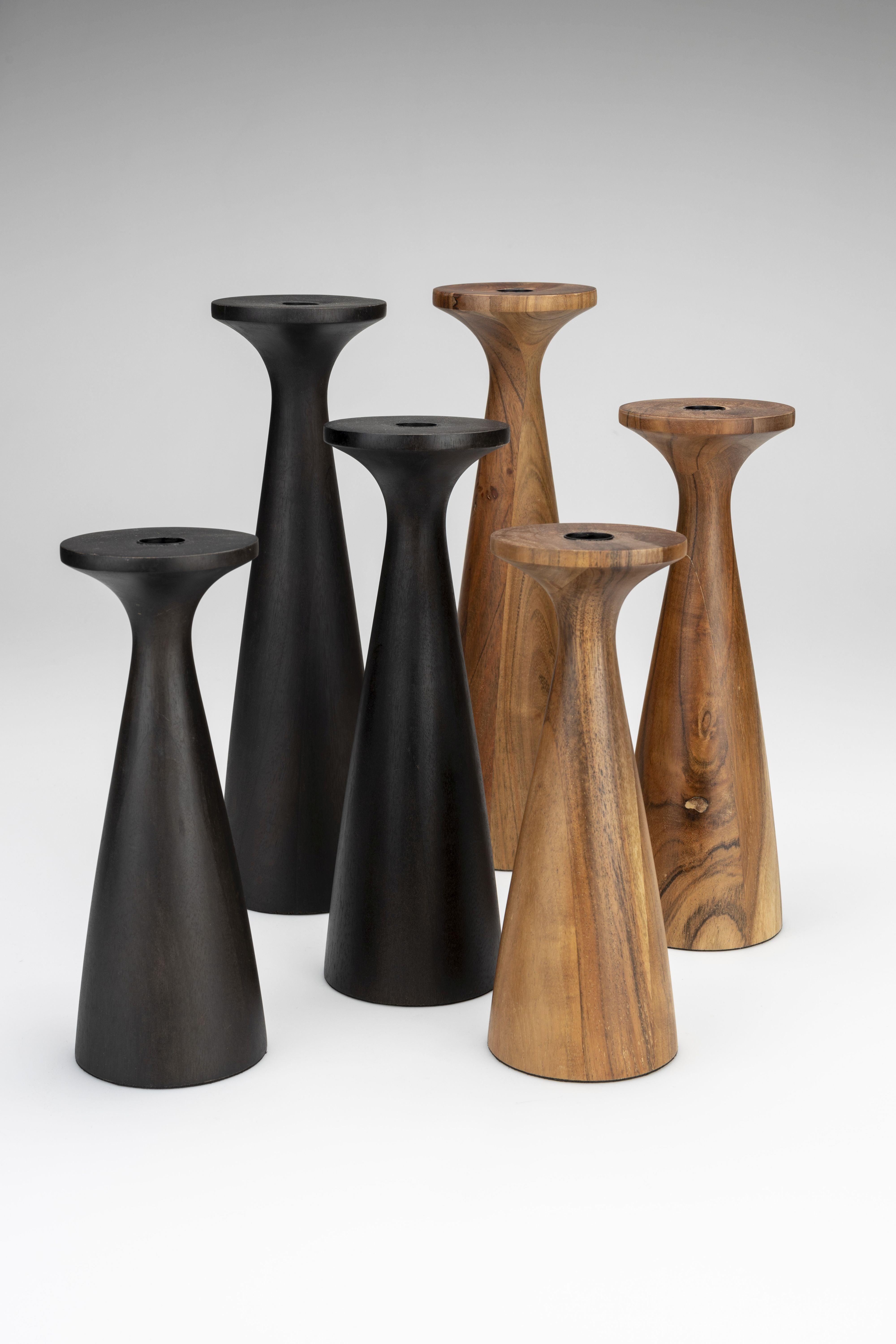 Świecznik FLAMES drewno mango Zuiver Eye on Design