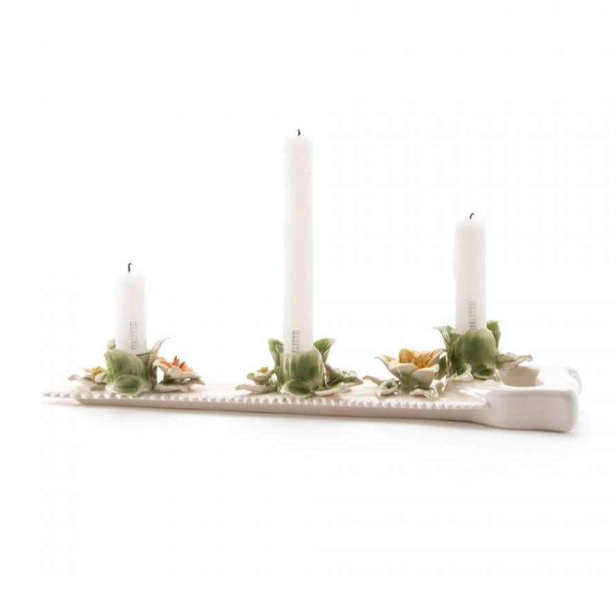 Świecznik FLOWER ATTITUDE THE SAW porcelanowy Seletti Eye on Design