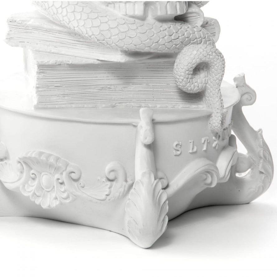 Świecznik GIANT BURLESQUE SKULL biały Seletti Eye on Design