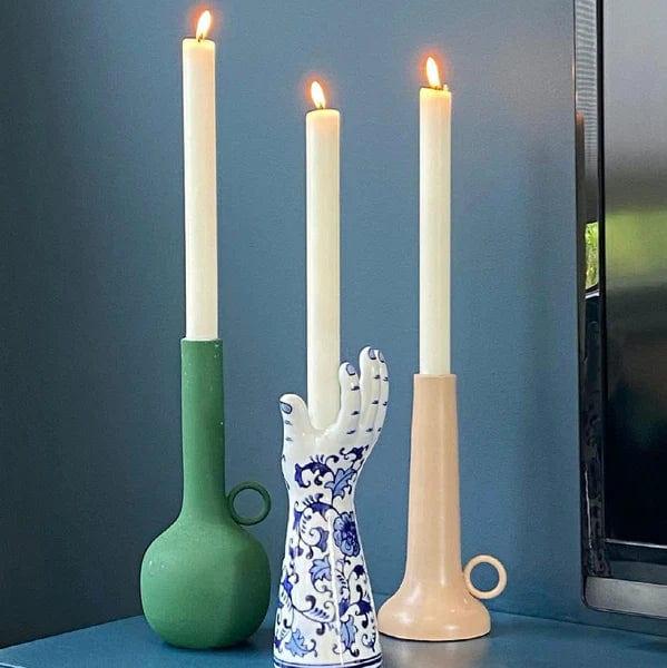 Świecznik HANDS UP niebieski Pols Potten Eye on Design