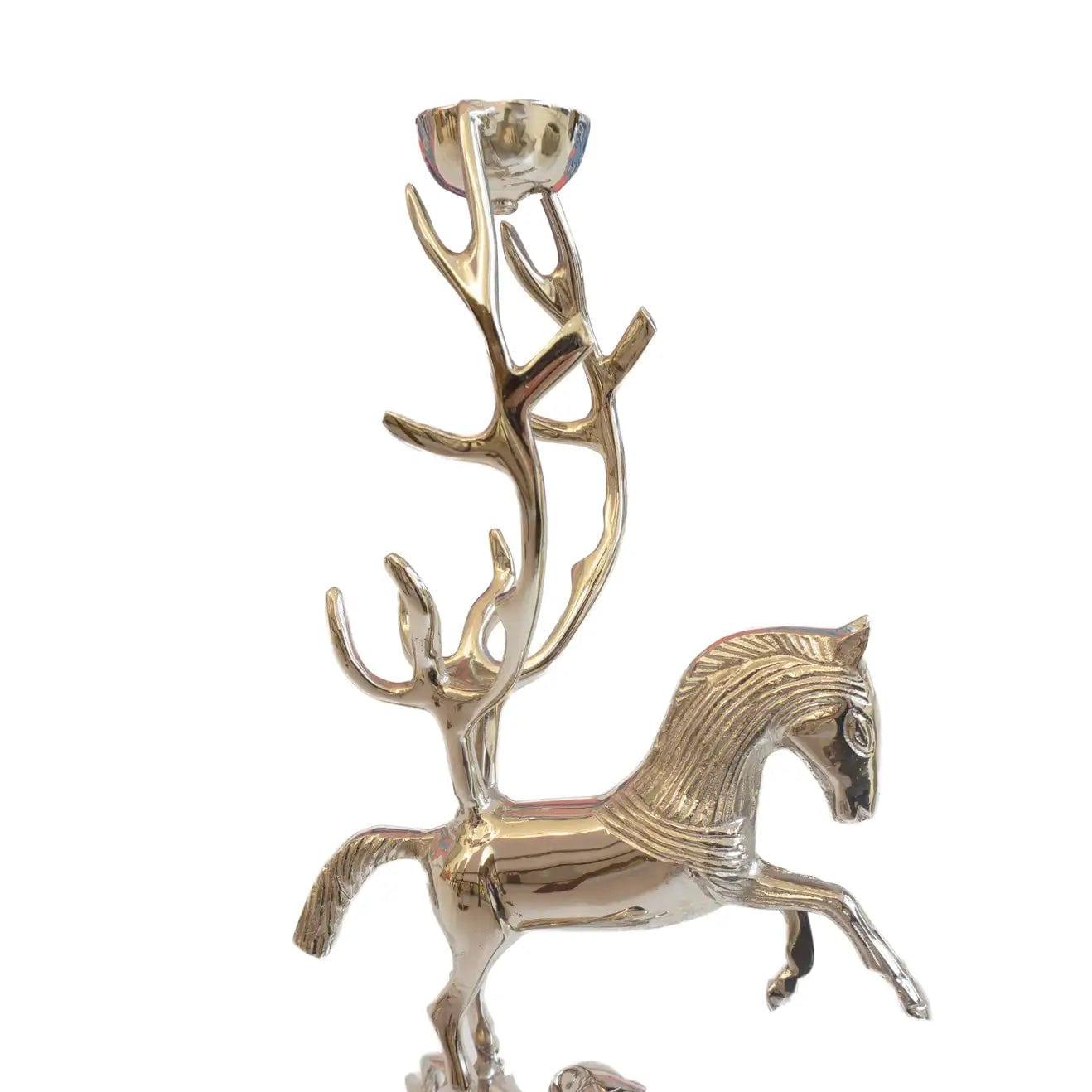 Świecznik HORSE srebrny Pols Potten Eye on Design