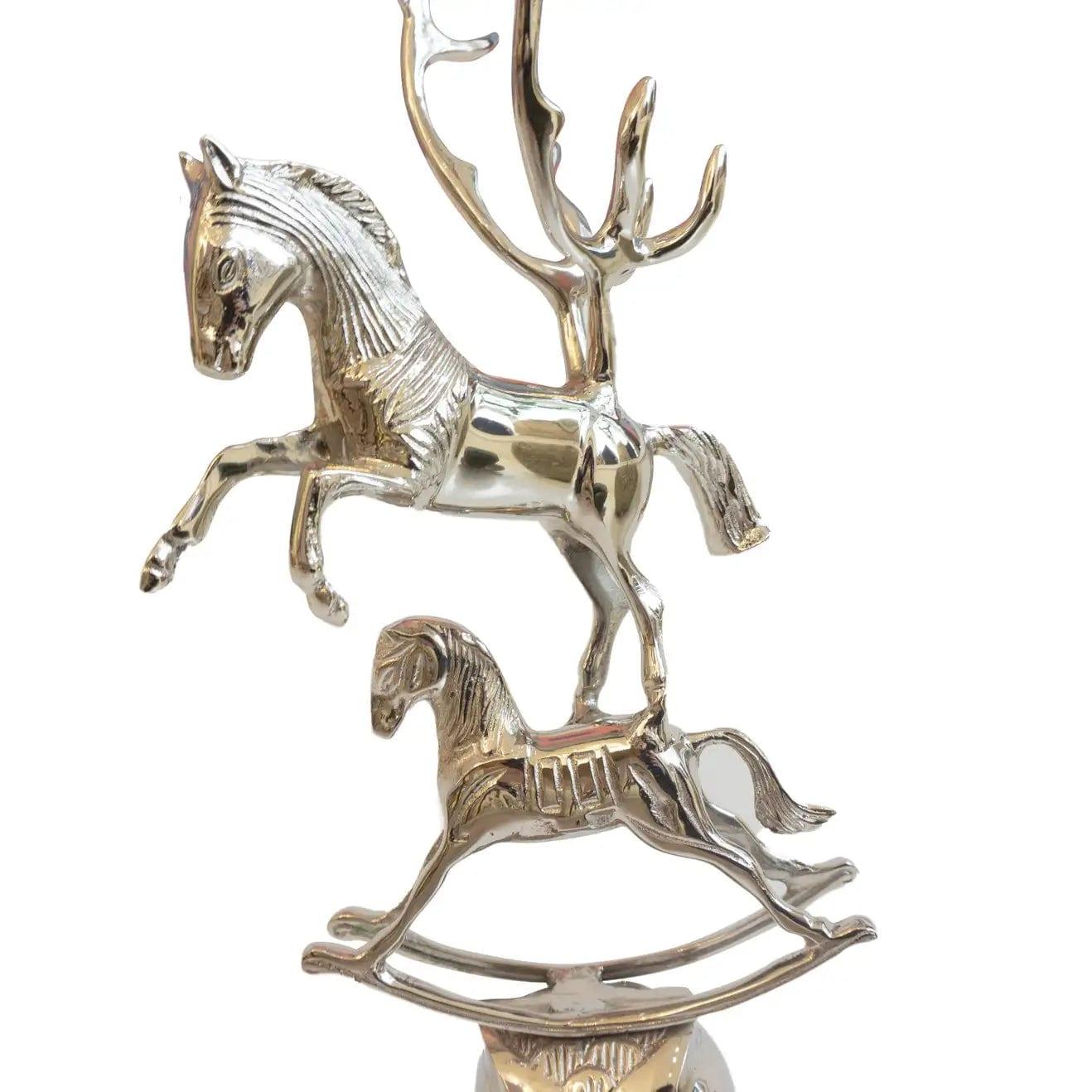 Świecznik HORSE srebrny Pols Potten Eye on Design