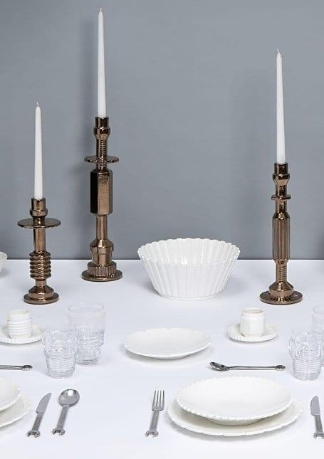 Świecznik MACHINE COLLECTION TRANSMISSION #2 metalizowany Seletti Eye on Design