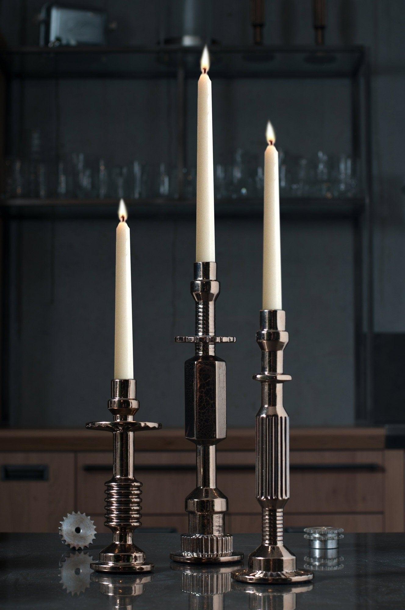 Świecznik MACHINE COLLECTION TRANSMISSION metalizowany Seletti Eye on Design