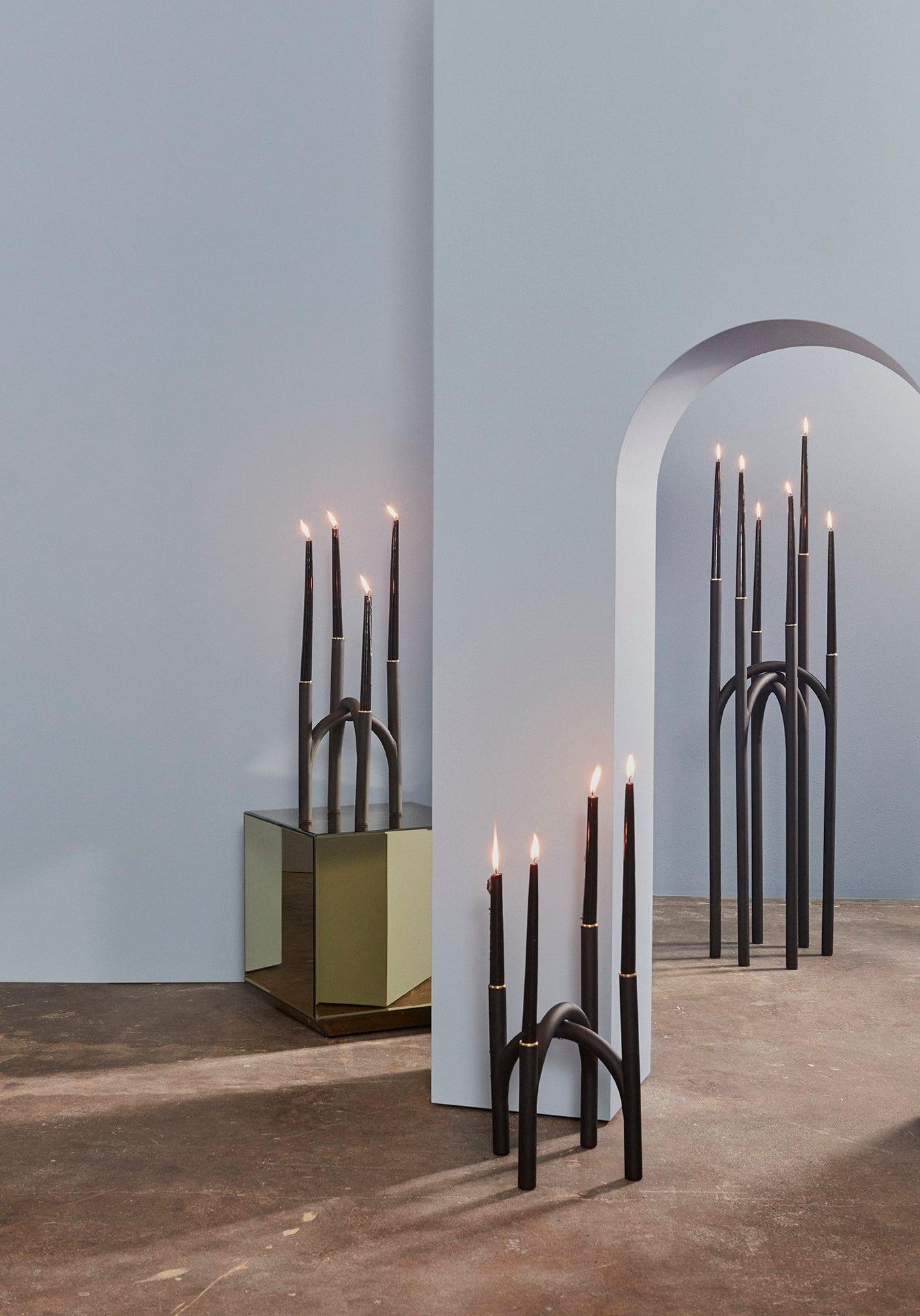 Świecznik podłogowy ANGUI czarny AYTM Eye on Design