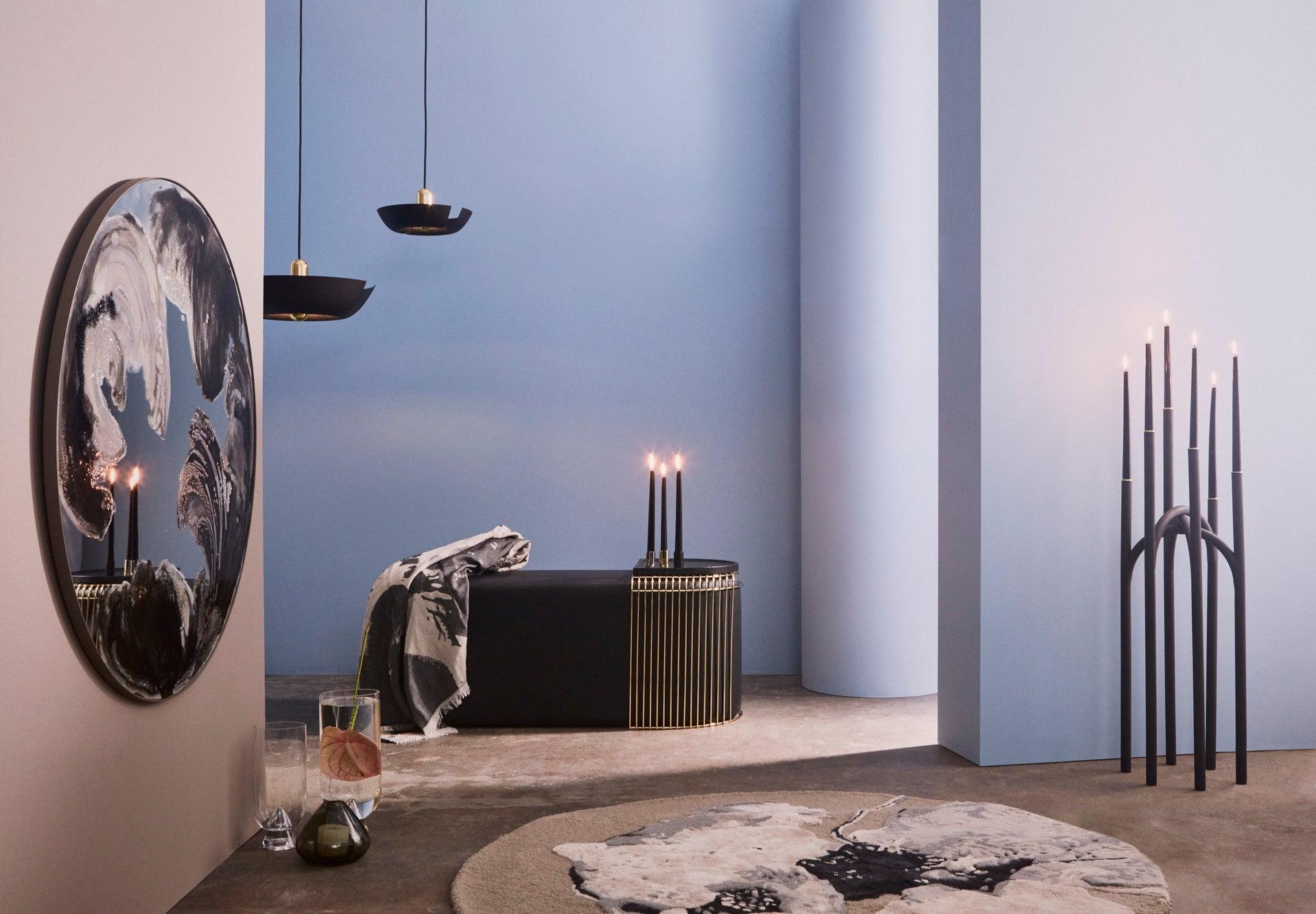 Świecznik podłogowy ANGUI czarny AYTM Eye on Design