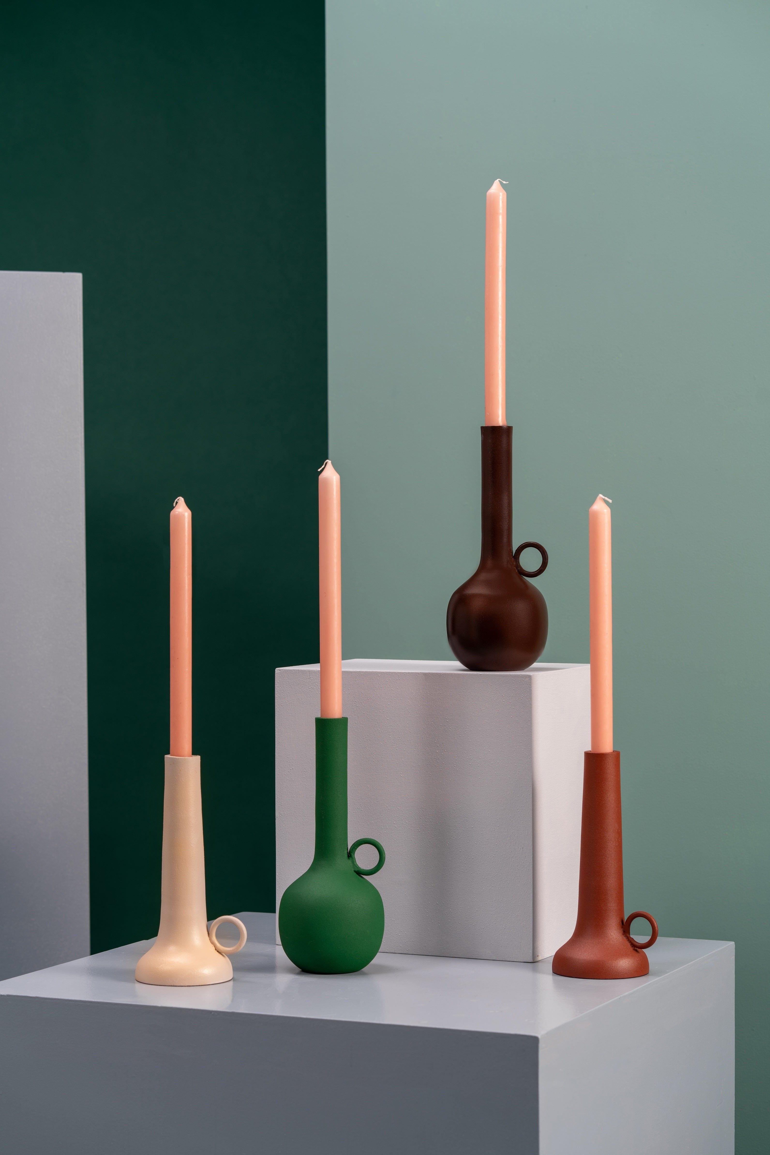 Świecznik SPARTAN beżowy Pols Potten Eye on Design