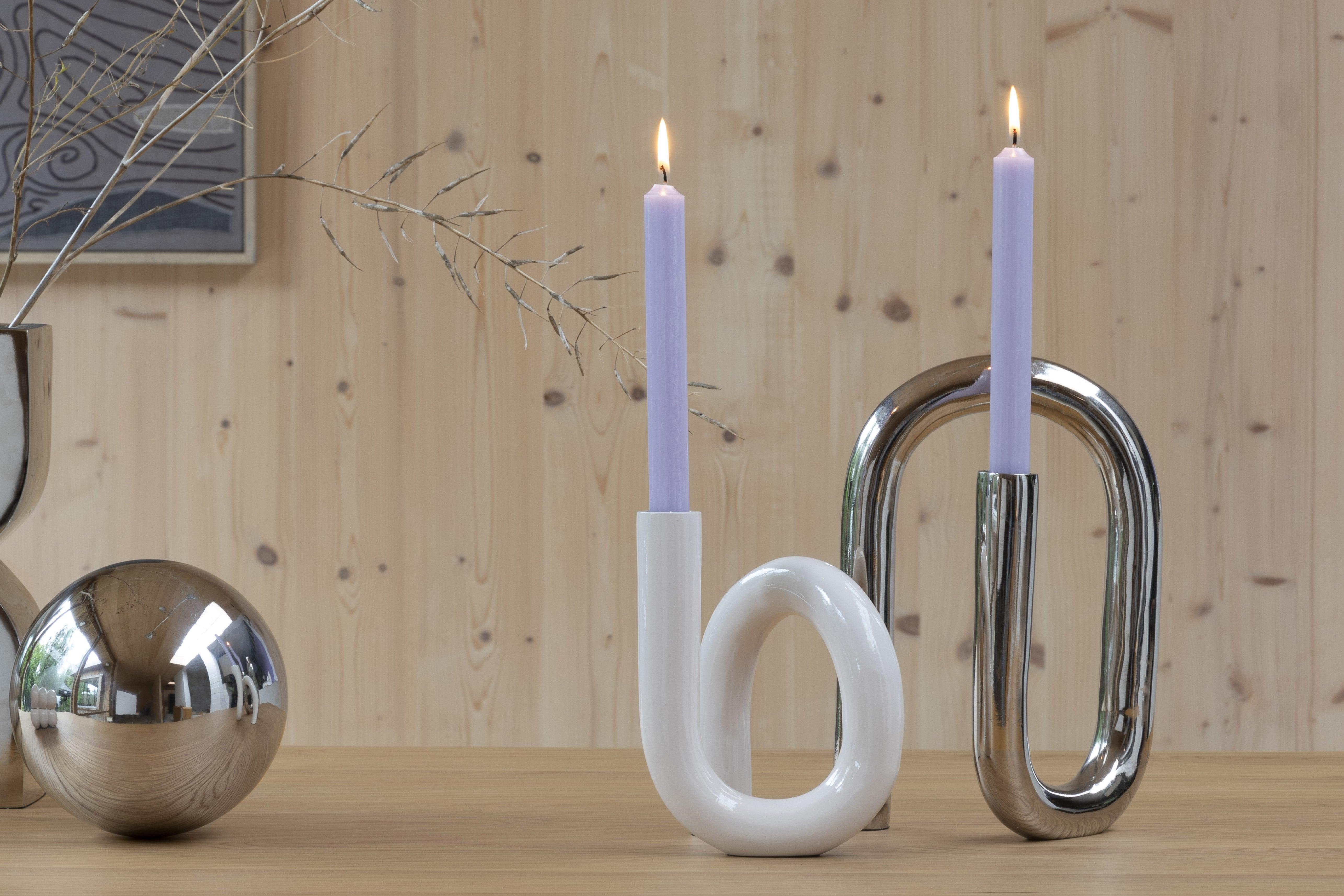 Świecznik TUBO połyskujący beżowy Zuiver Eye on Design