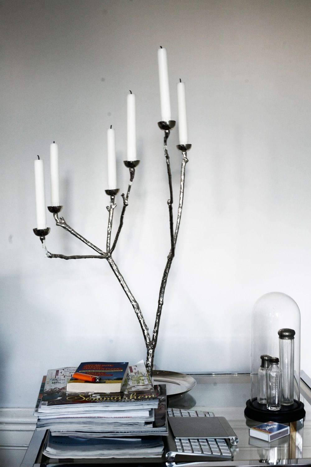 Świecznik TWIGGY HIGH srebrny Pols Potten Eye on Design