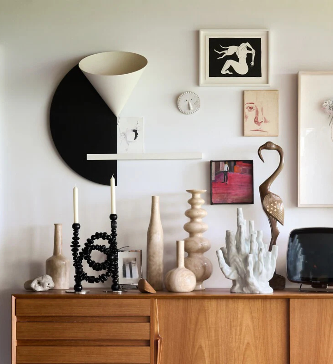 Kandelaar BEADS zwart