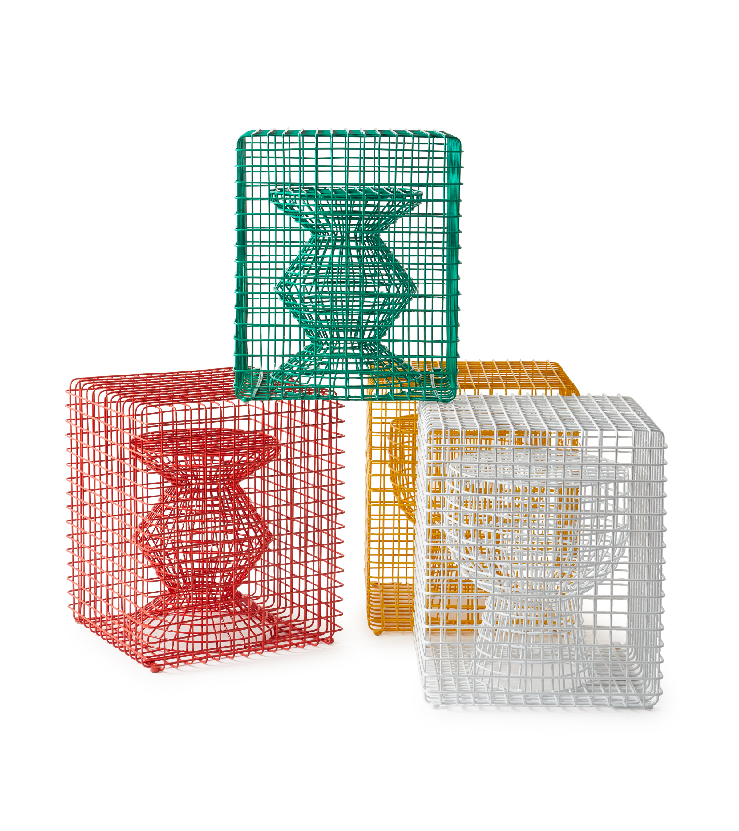 ZIG ZAG WIRE Dekohocker rot