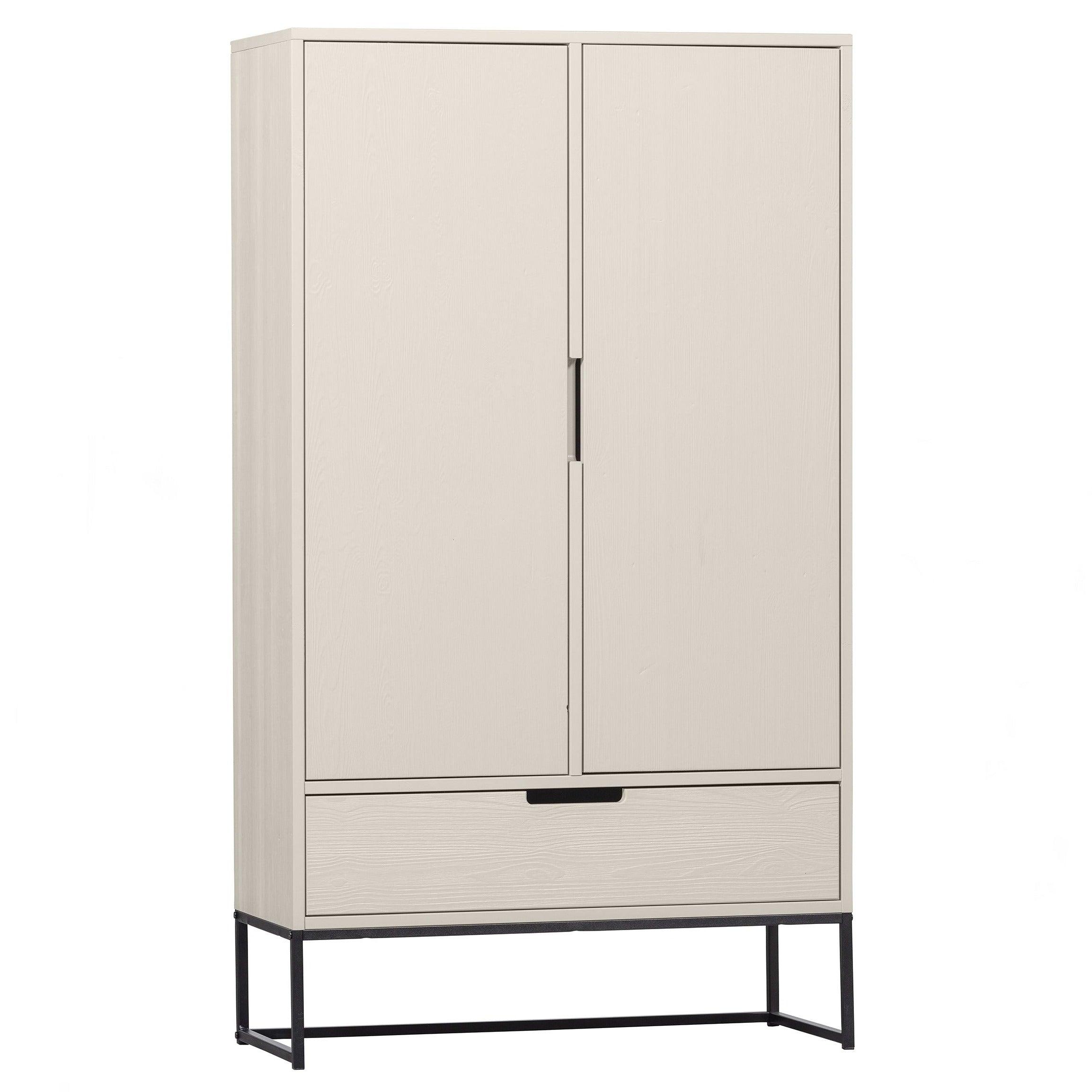 Szafa 2-drzwiowa SILAS popielaty Woood Eye on Design