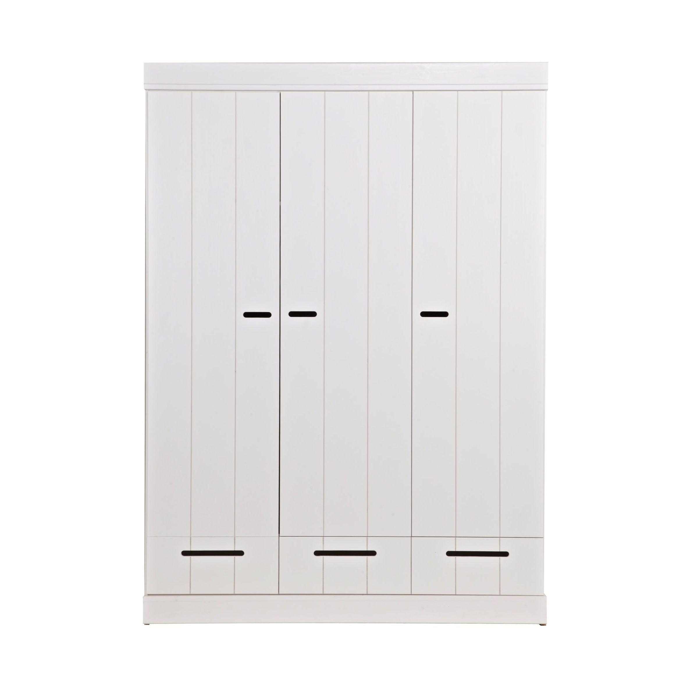 Szafa 3-drzwiowa z szufladami CONNECT biały Woood Eye on Design