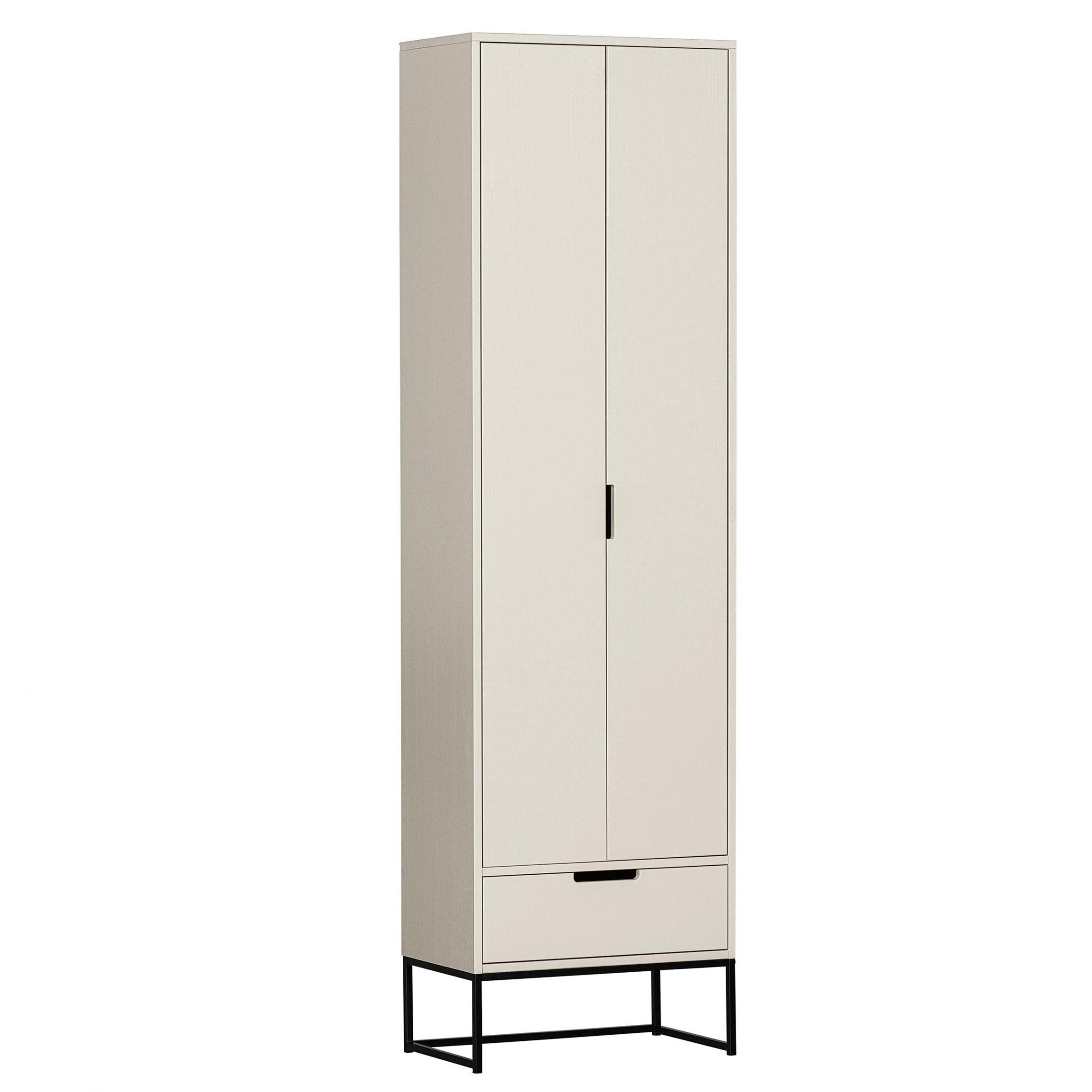 Szafa wąska SILAS popielaty Woood Eye on Design