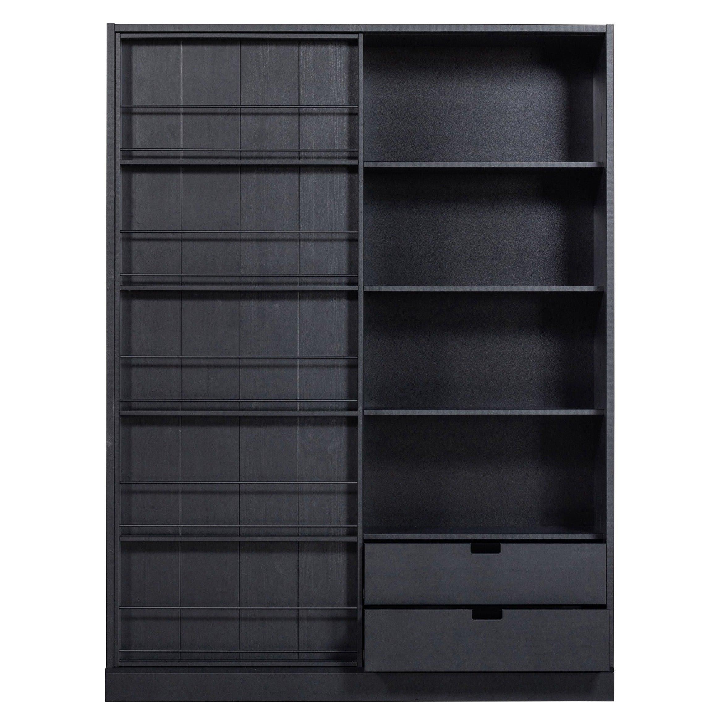 Szafa z drzwiami przesuwnymi SWING czarny Woood Exclusive Eye on Design