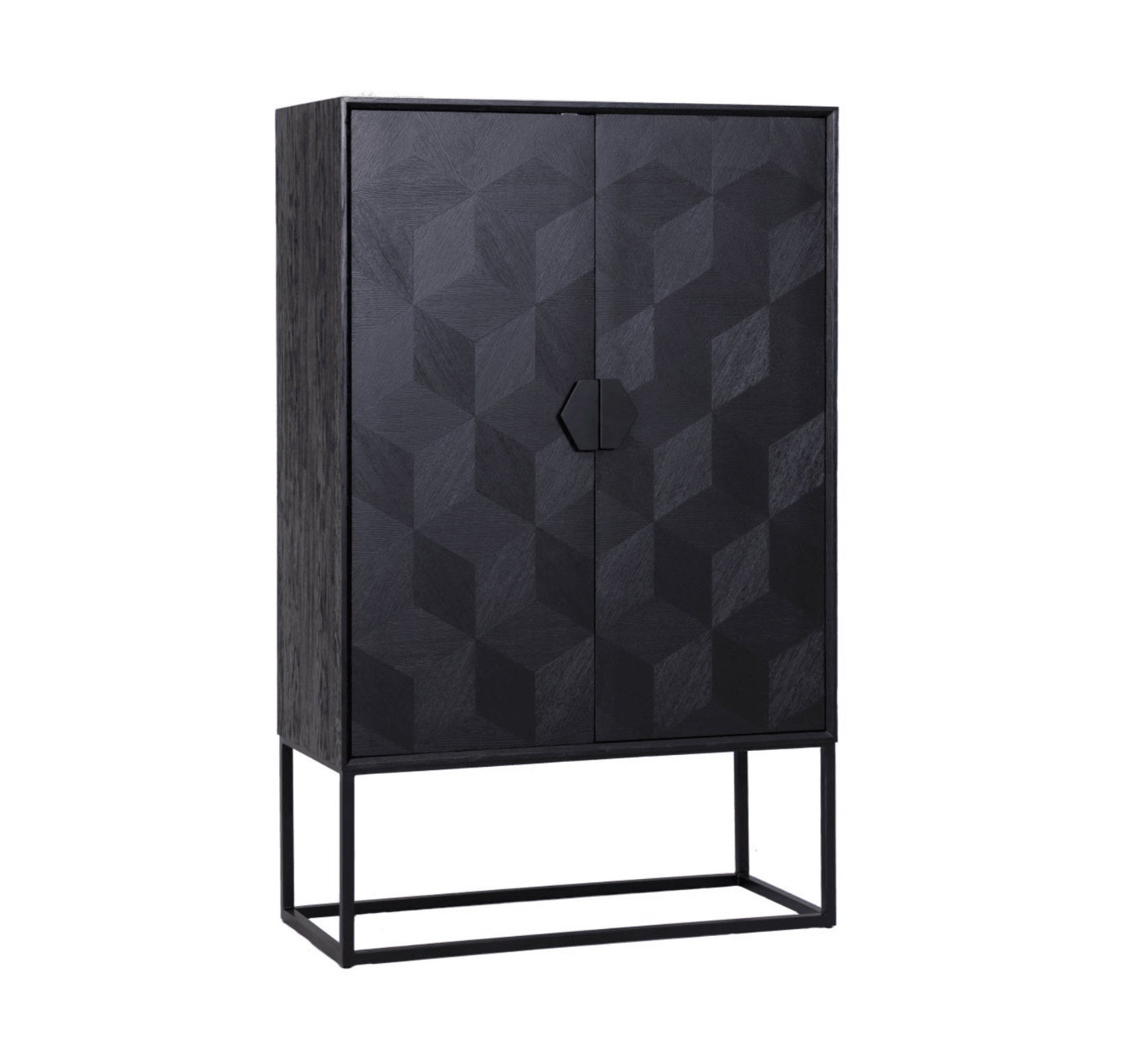 Szafka BLAX czarny fornir dębowy Richmond Interiors Eye on Design