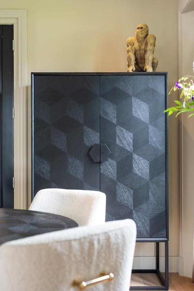 Szafka BLAX czarny fornir dębowy Richmond Interiors Eye on Design