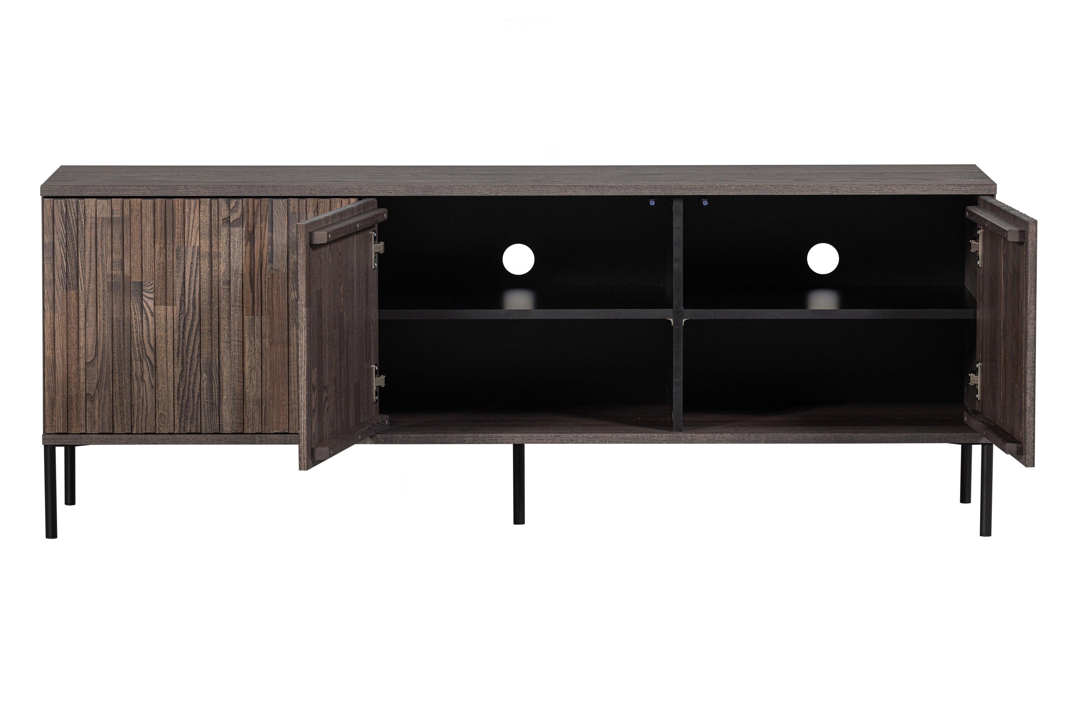 Szafka długa RTV GRAVURE drewno jesionowe Woood Exclusive Eye on Design