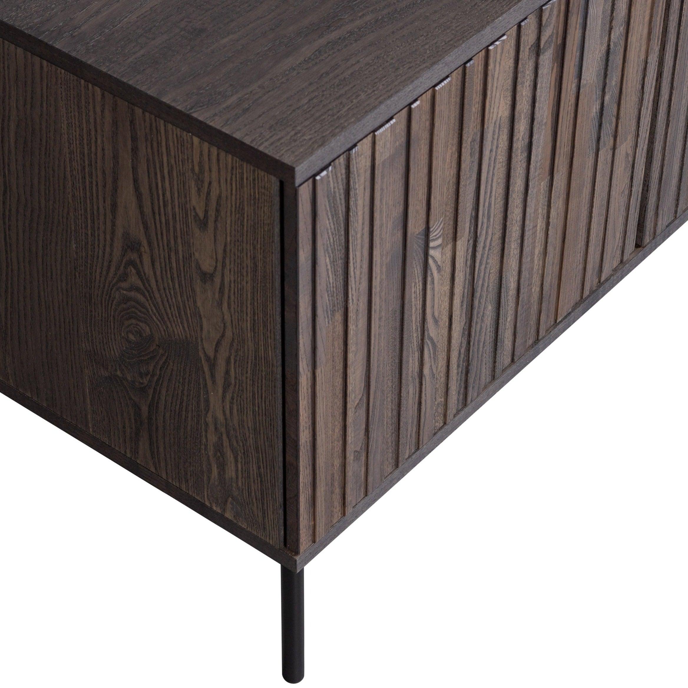 Szafka długa RTV GRAVURE drewno jesionowe Woood Exclusive Eye on Design