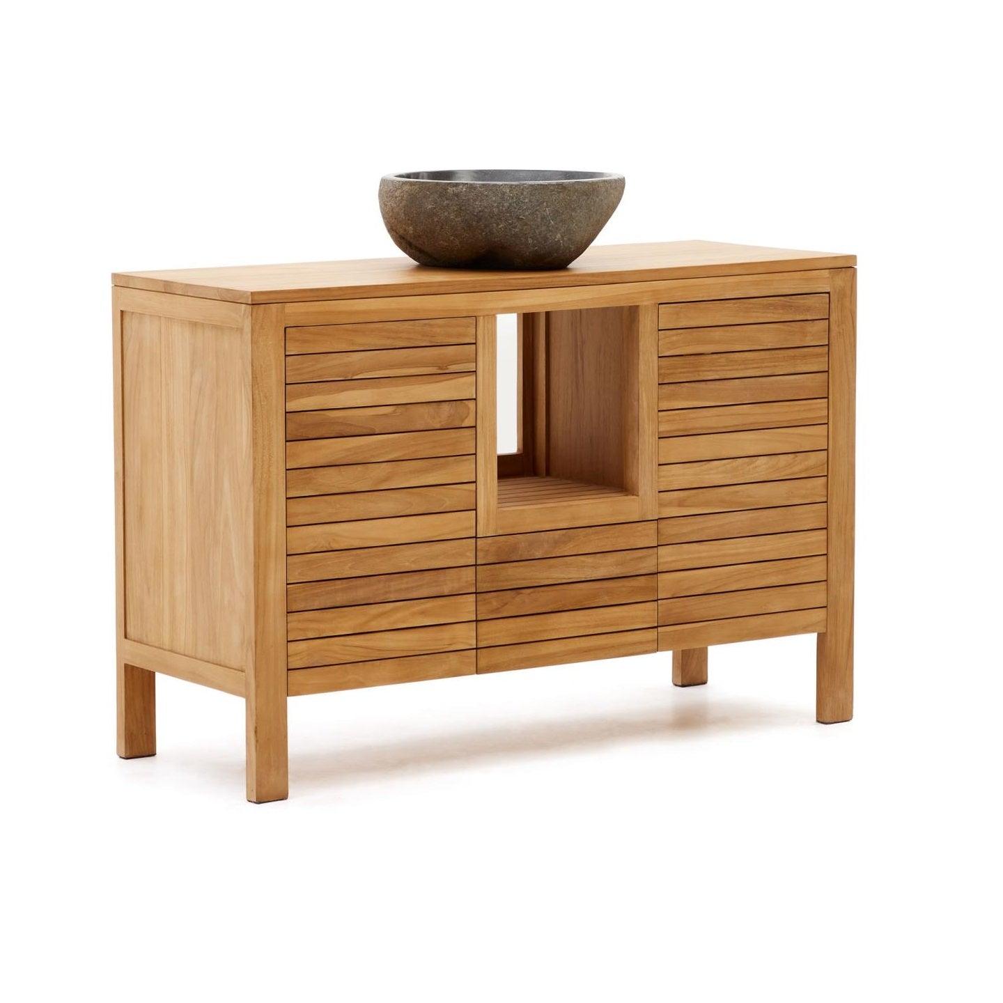 Szafka łazienkowa NERIA lite drewno tekowe La Forma Eye on Design