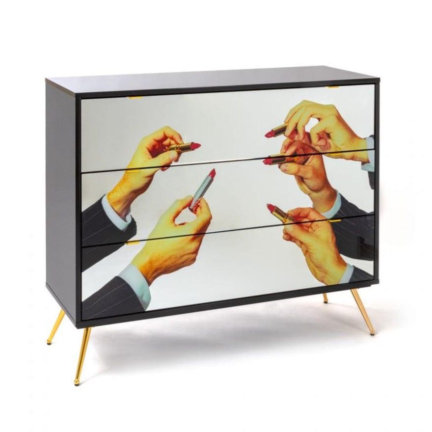 Szafka LIPSTICKS z 3 szufladami Seletti Eye on Design