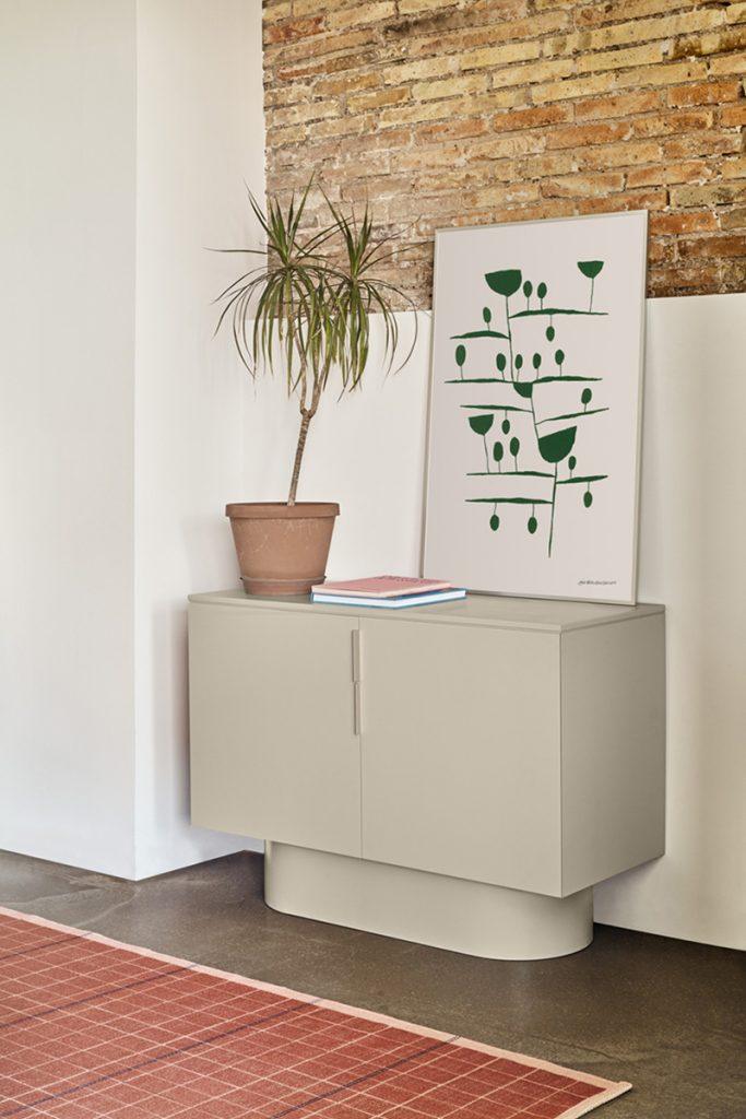 Szafka niska TOTEM beżowy Teulat Eye on Design