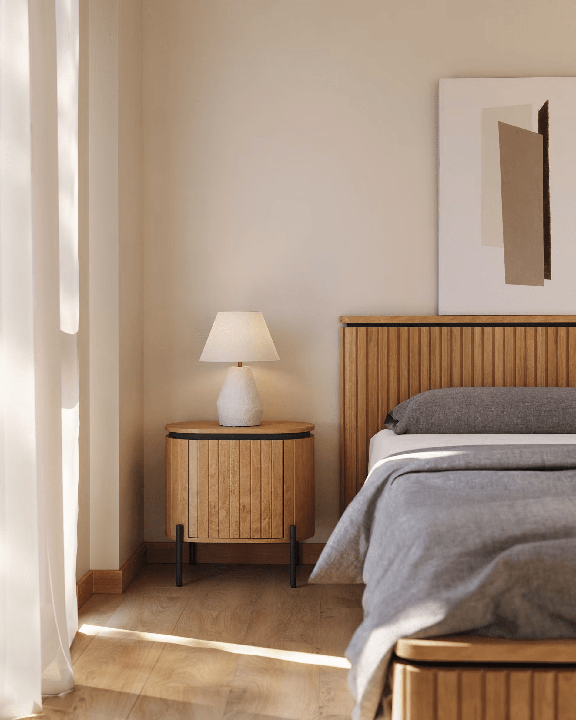 Szafka nocna LICIA lite drewno mango La Forma Eye on Design