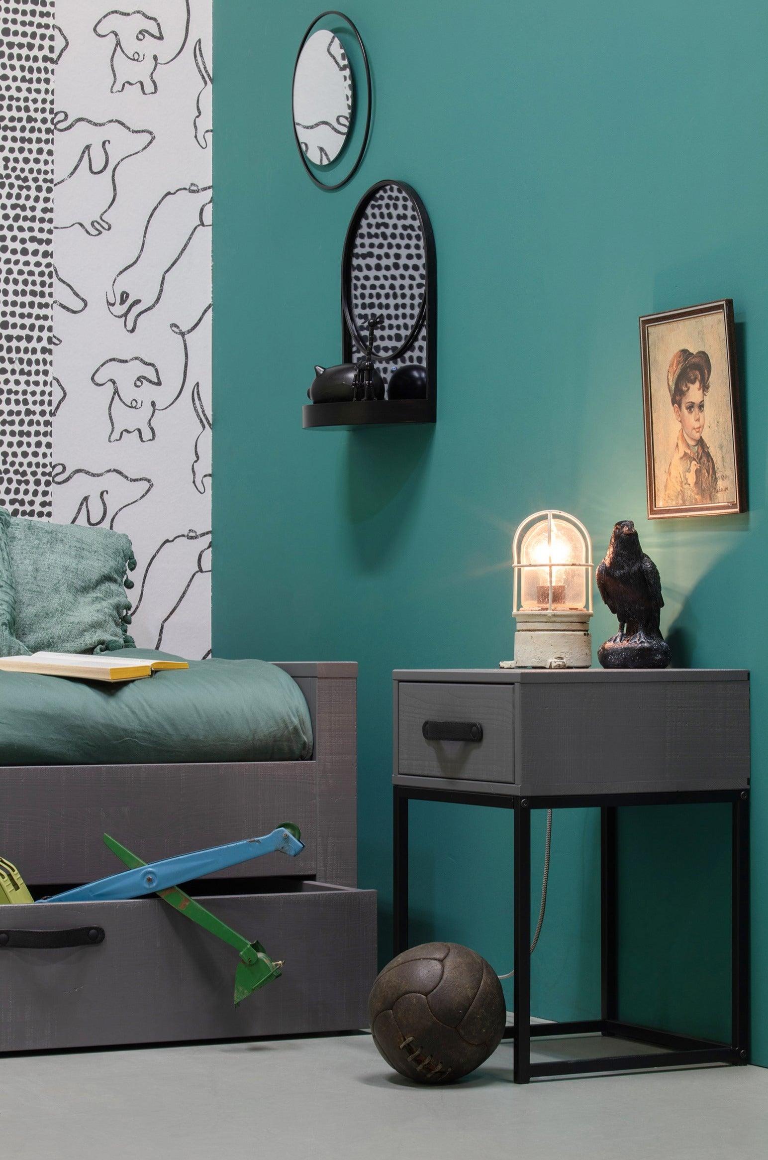 Szafka nocna MORRIS szary Woood Eye on Design