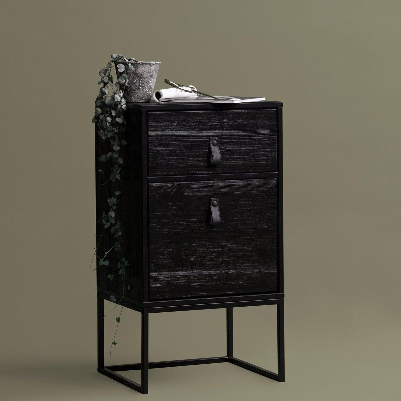 Szafka nocna ZOLA czarny Woood Eye on Design