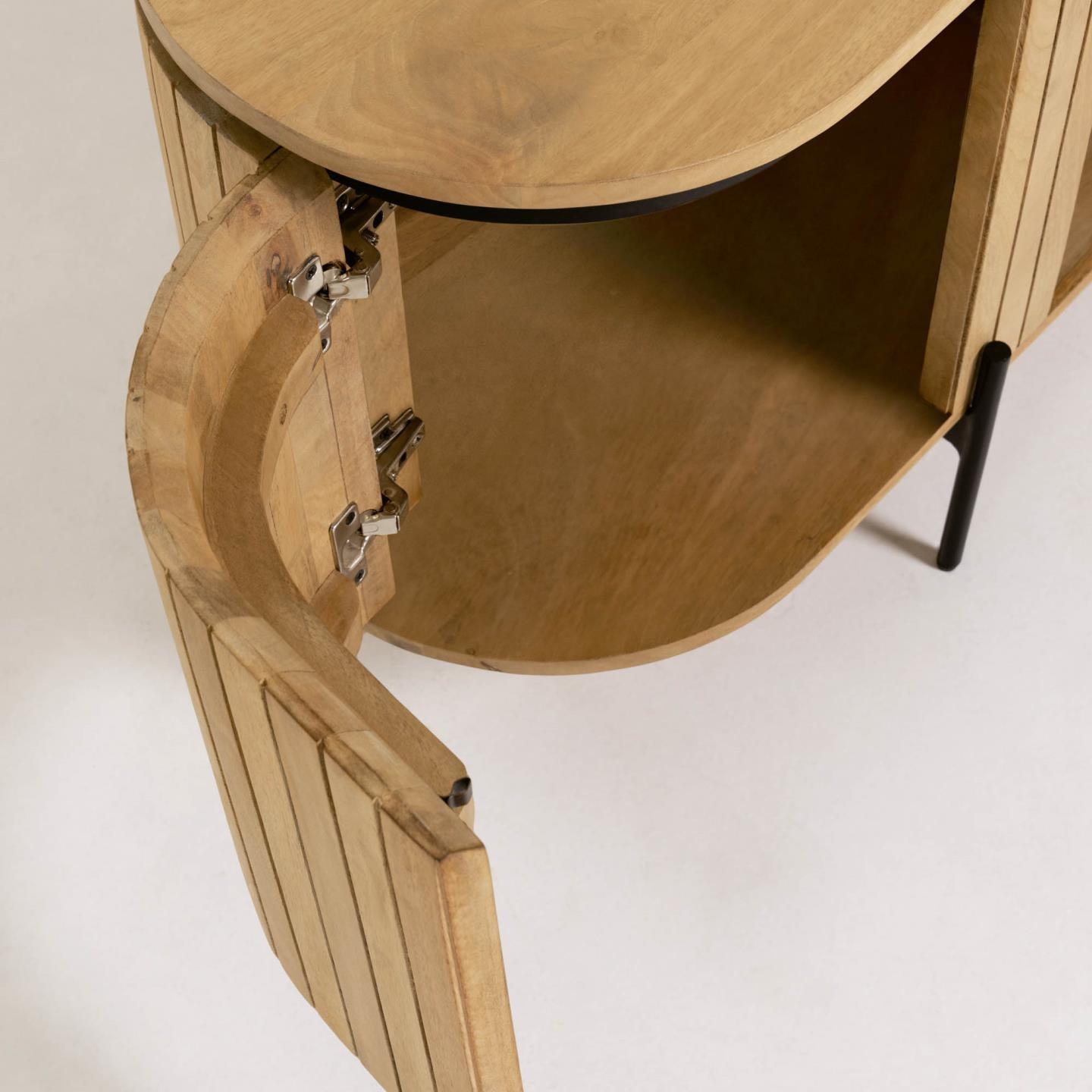 Szafka otwarta RTV LICIA lite drewno mango La Forma Eye on Design