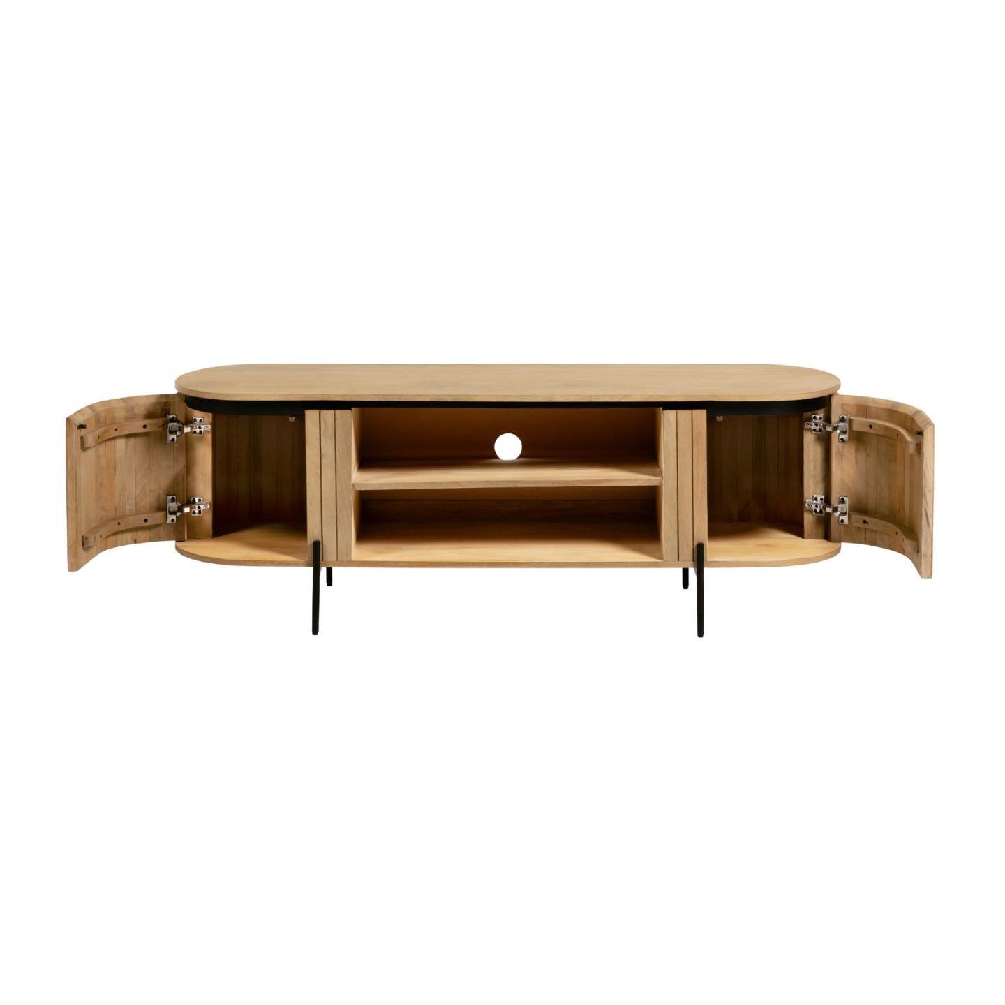 Szafka otwarta RTV LICIA lite drewno mango La Forma Eye on Design