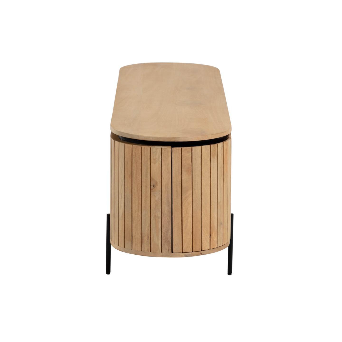 Szafka otwarta RTV LICIA lite drewno mango La Forma Eye on Design