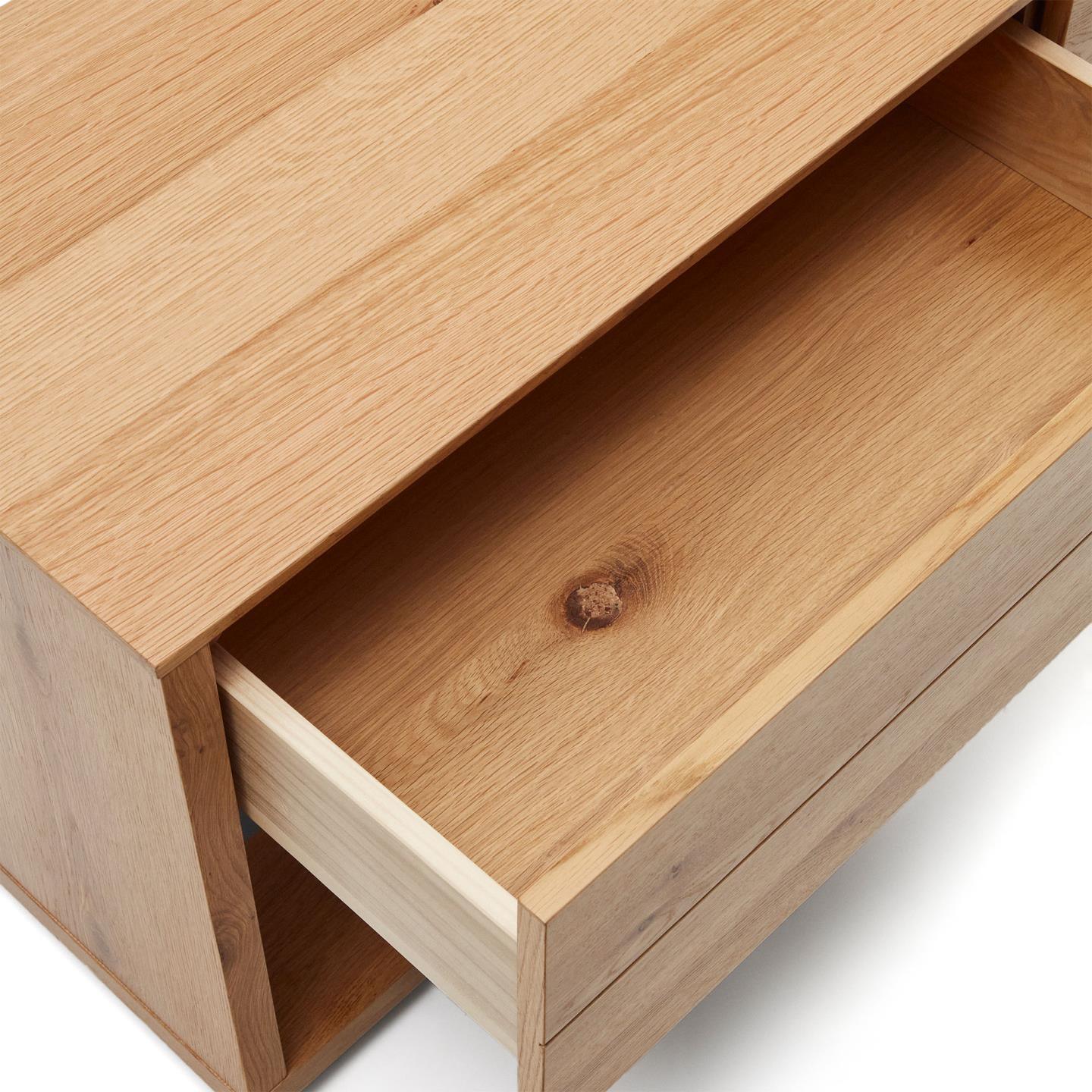 Szafka RTV ALGUEMA fornir dębowy La Forma Eye on Design