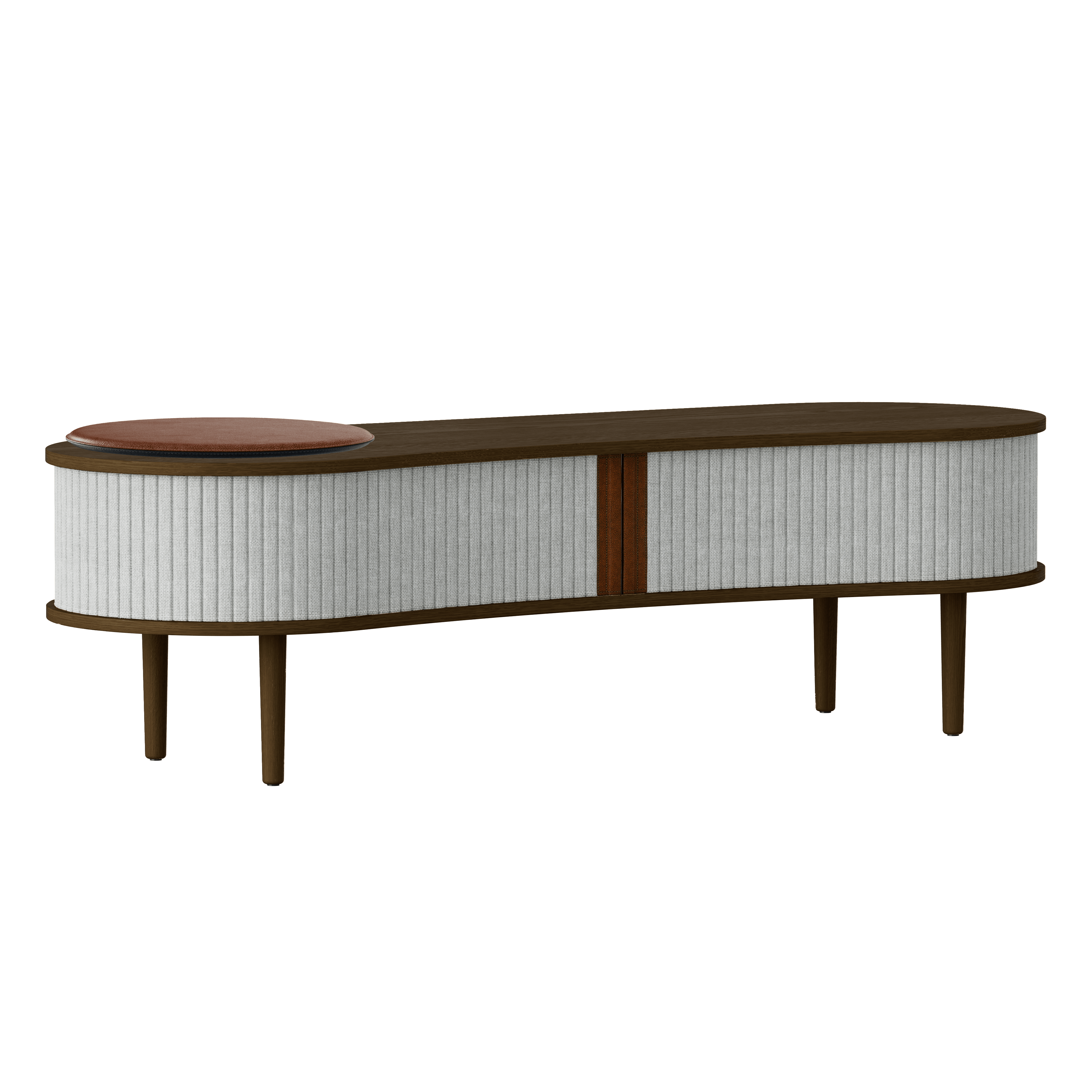 Szafka RTV AUDACIOUS baby blue z ciemnym dębem UMAGE Tak Eye on Design