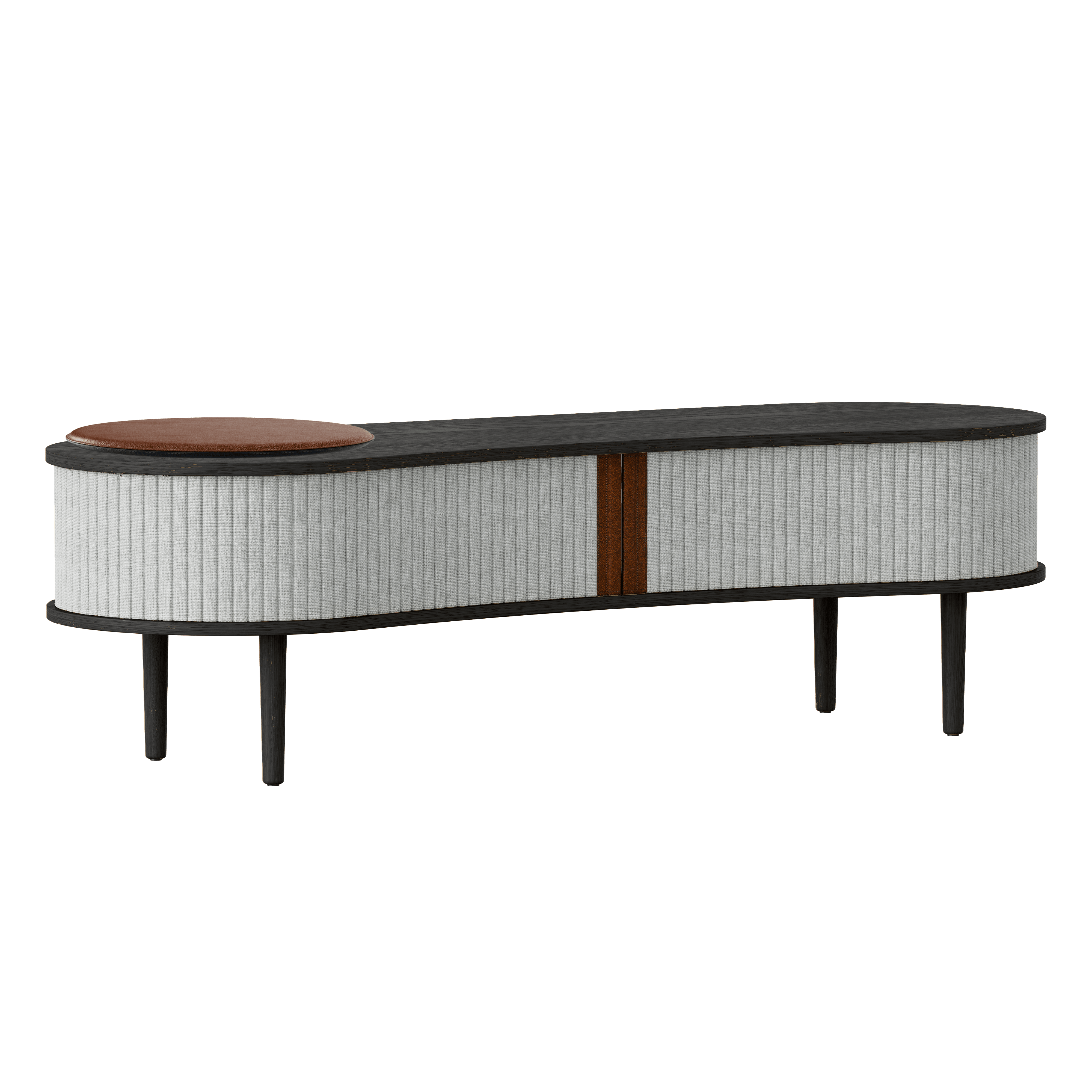 Szafka RTV AUDACIOUS baby blue z czarnym dębem UMAGE Tak Eye on Design