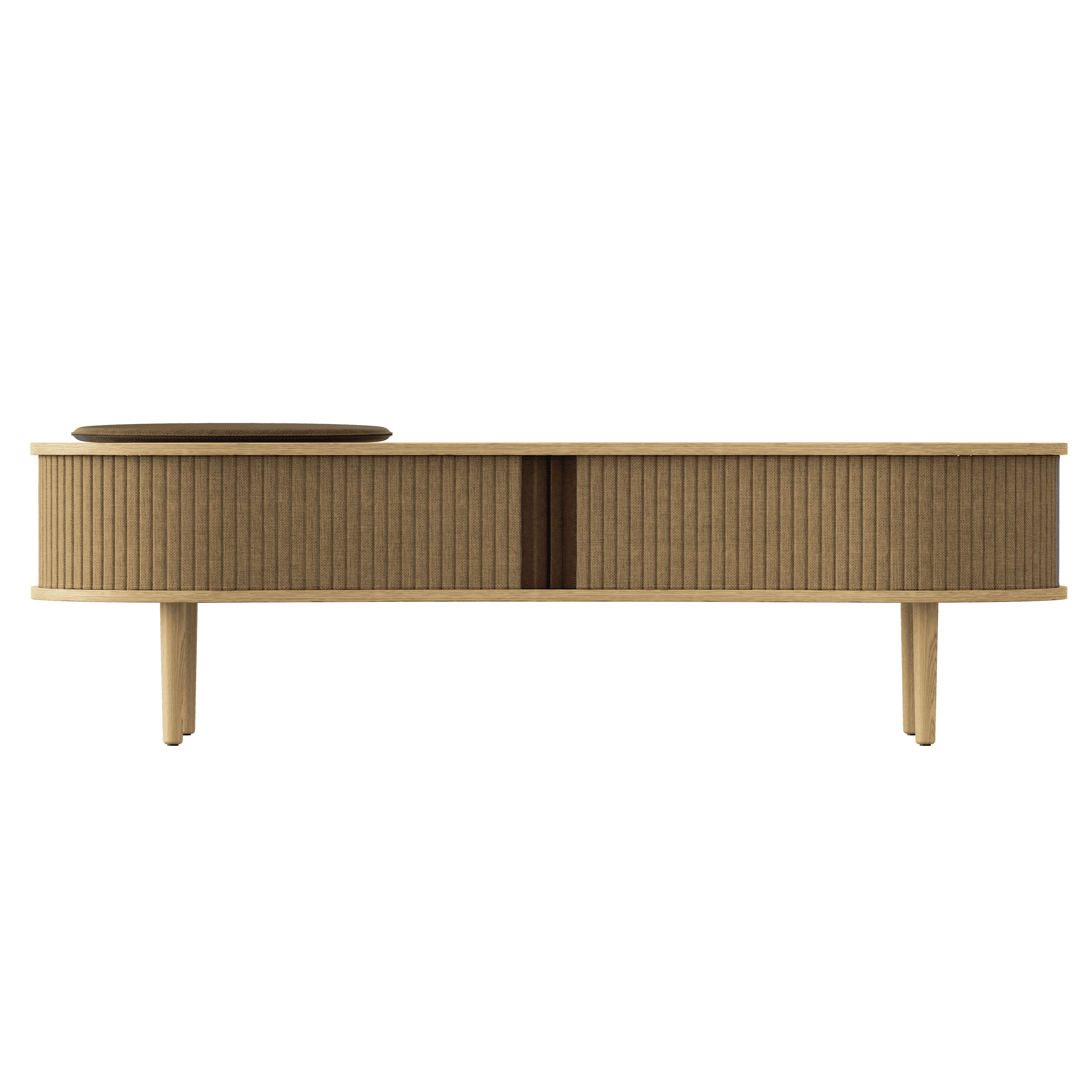 Szafka RTV AUDACIOUS karmelowy z dębem UMAGE Eye on Design