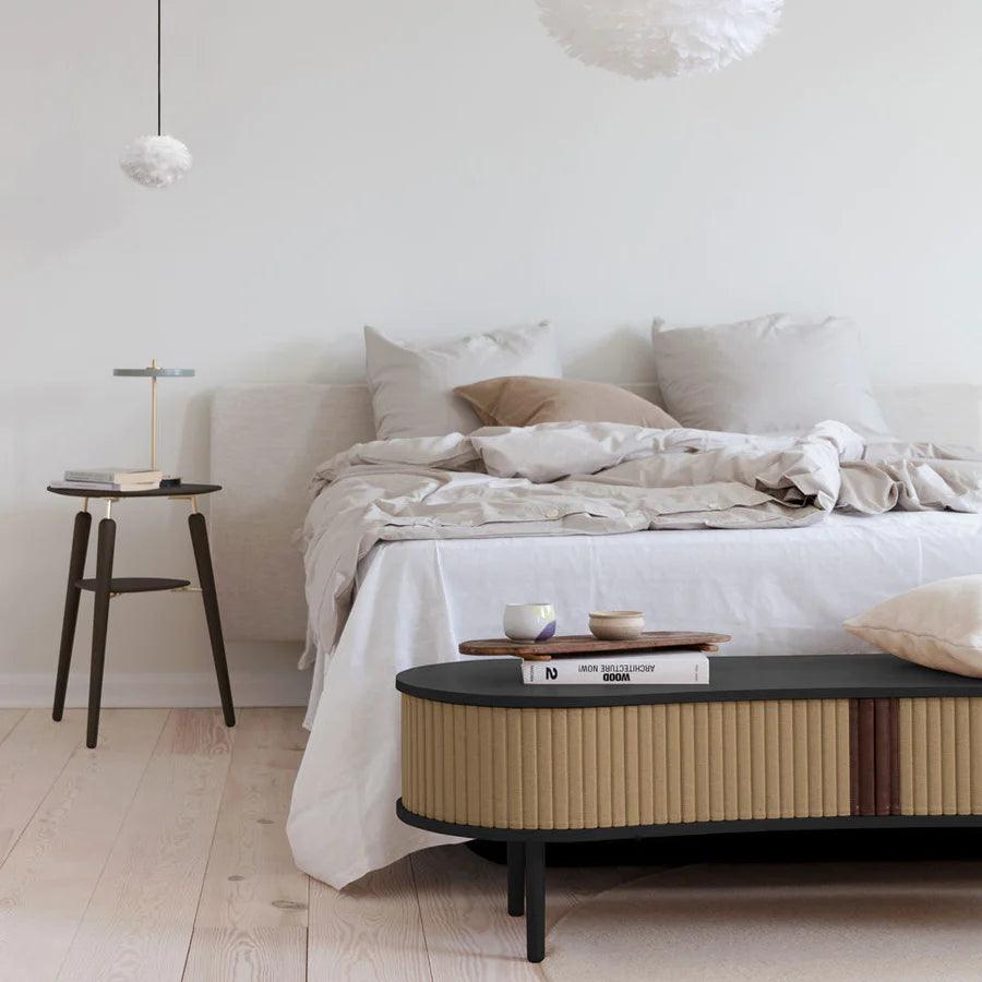 Szafka RTV AUDACIOUS węglowy z czarnym dębem UMAGE Eye on Design