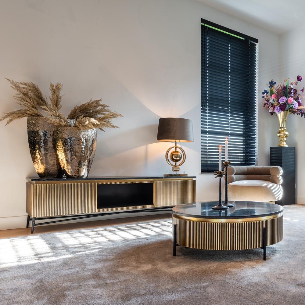 Szafka RTV IRONVILLE złoty Richmond Interiors Eye on Design