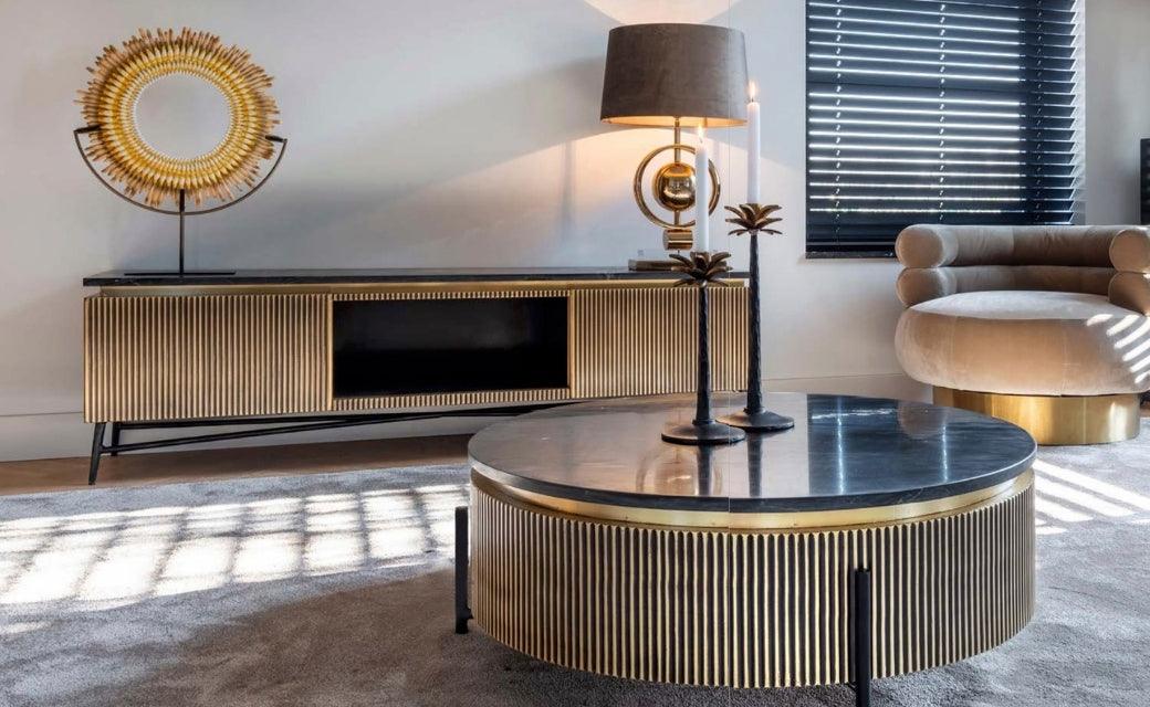 Szafka RTV IRONVILLE złoty Richmond Interiors Eye on Design