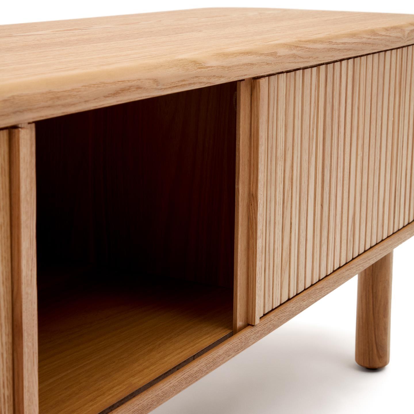 Szafka RTV MAILEN okleina jesionowa La Forma Eye on Design