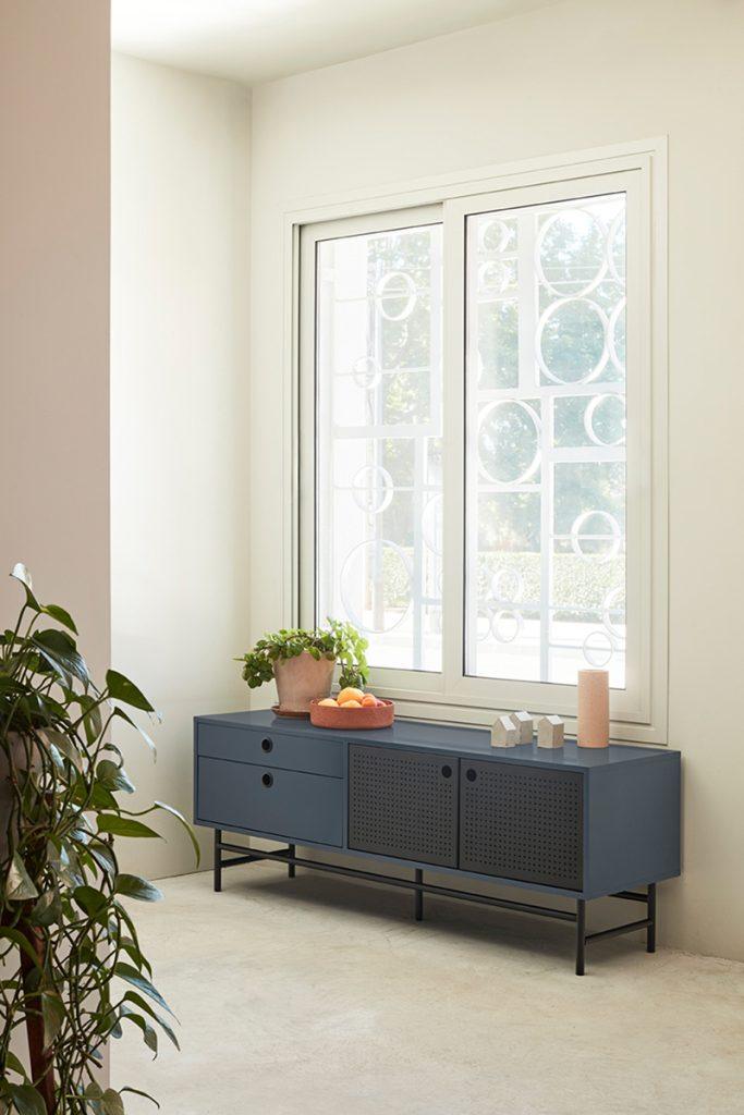 Szafka RTV mała PUNTO ciemnoniebieski Teulat Eye on Design